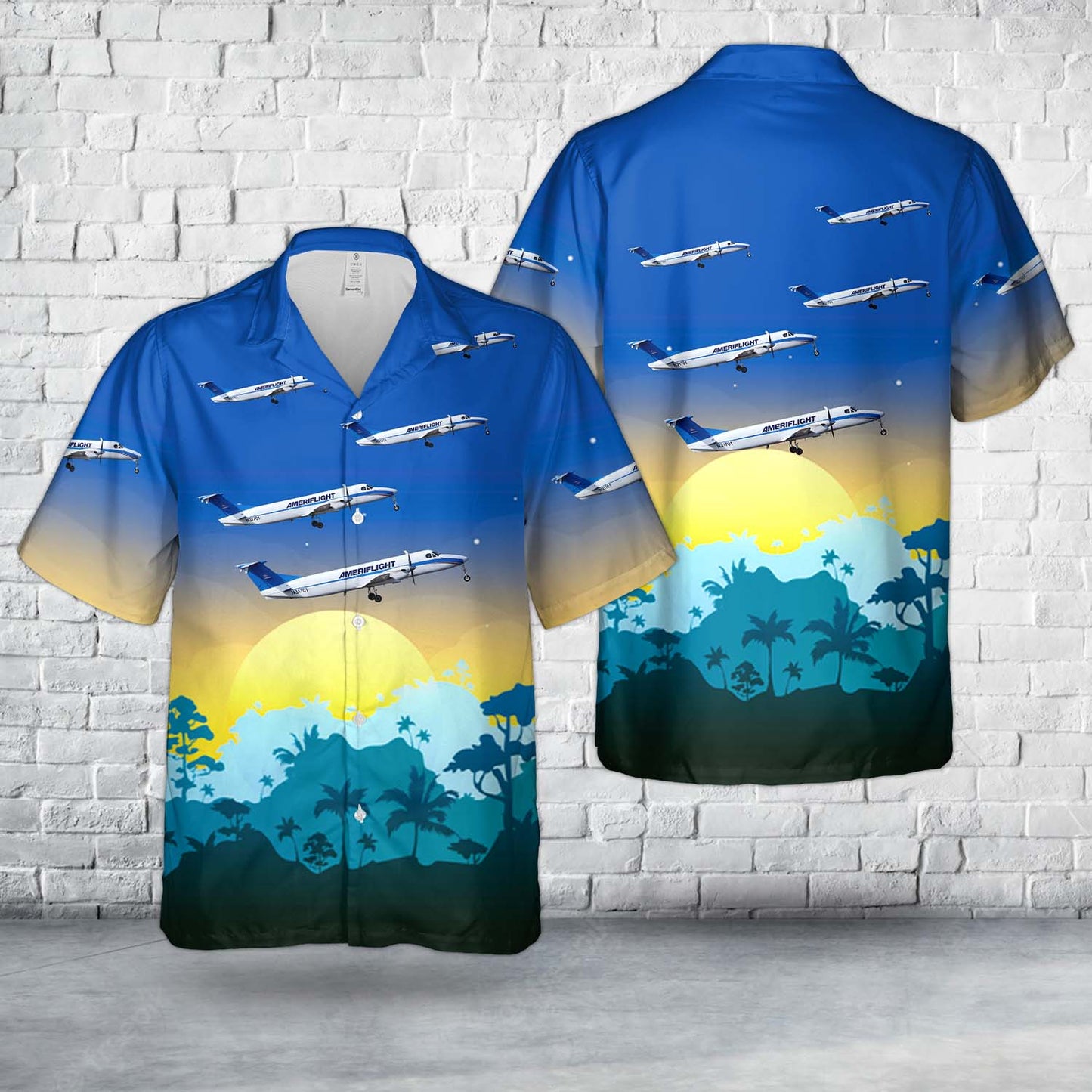Beech 1900C Ameriflight Hawaiian Shirt
