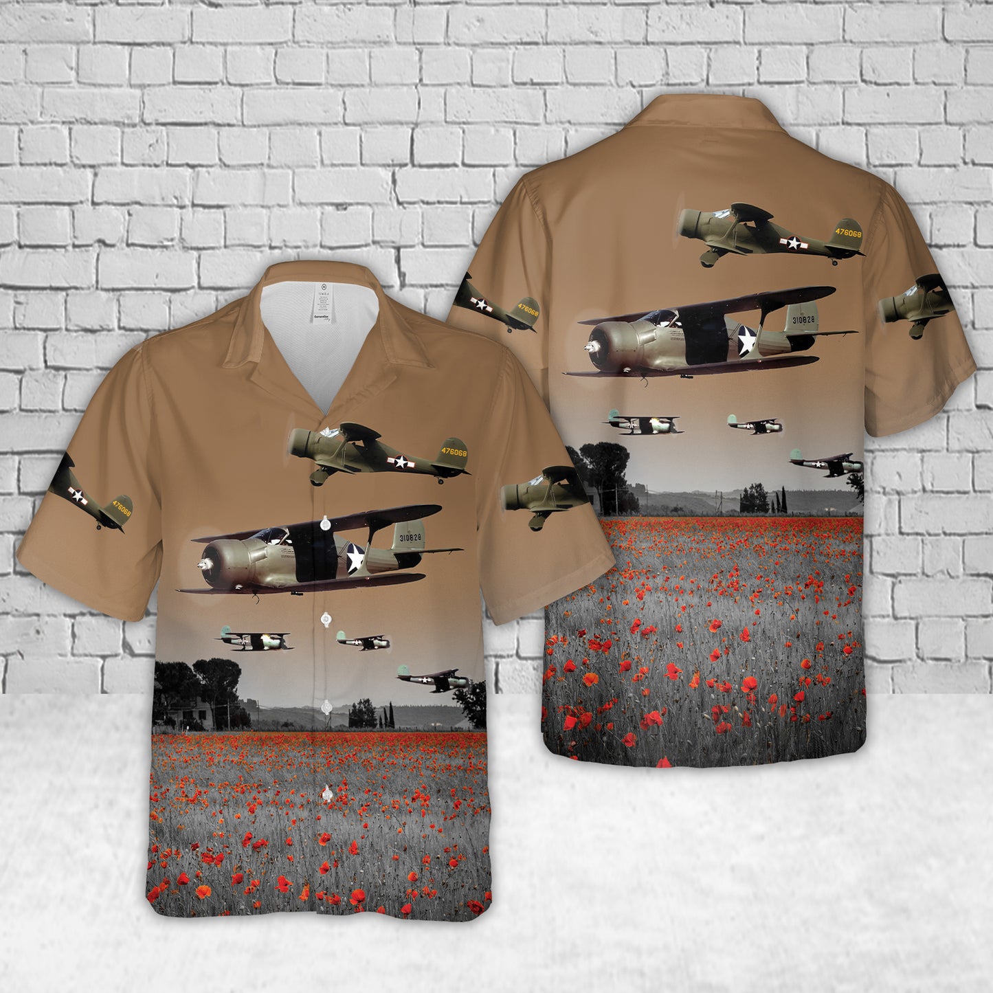 Beech UC-43 Traveler World War II Hawaiian Shirt