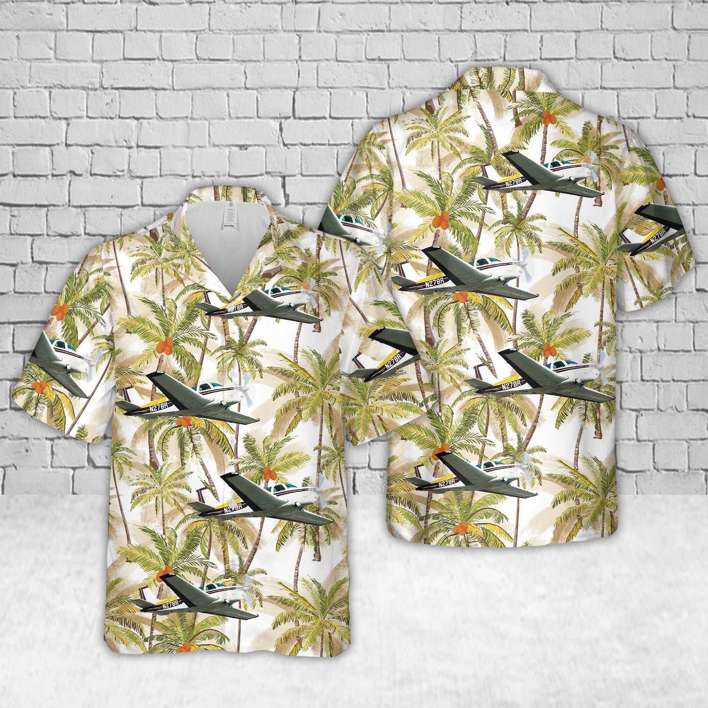 Beechcraft A36 Bonanza N278R Hawaiian Shirt