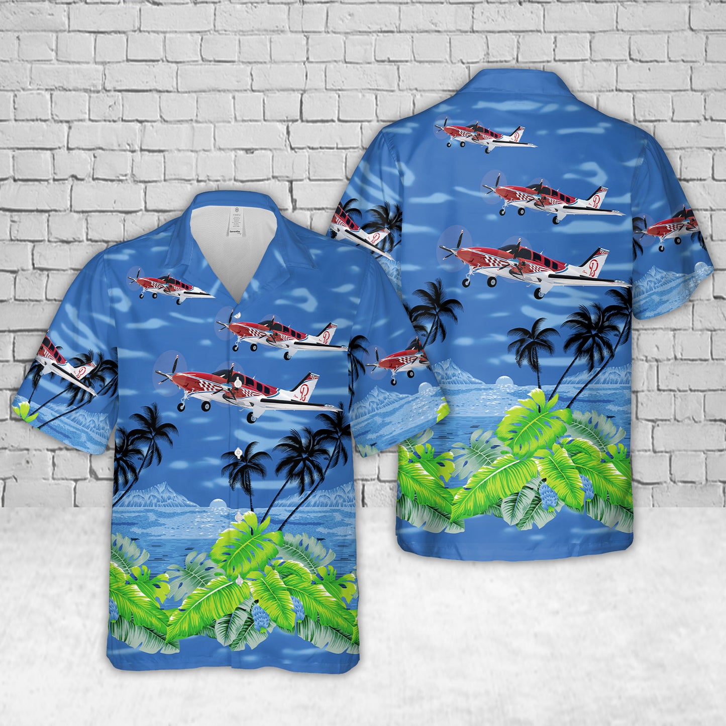Beechcraft Baron G58 Piston Hawaiian Shirt