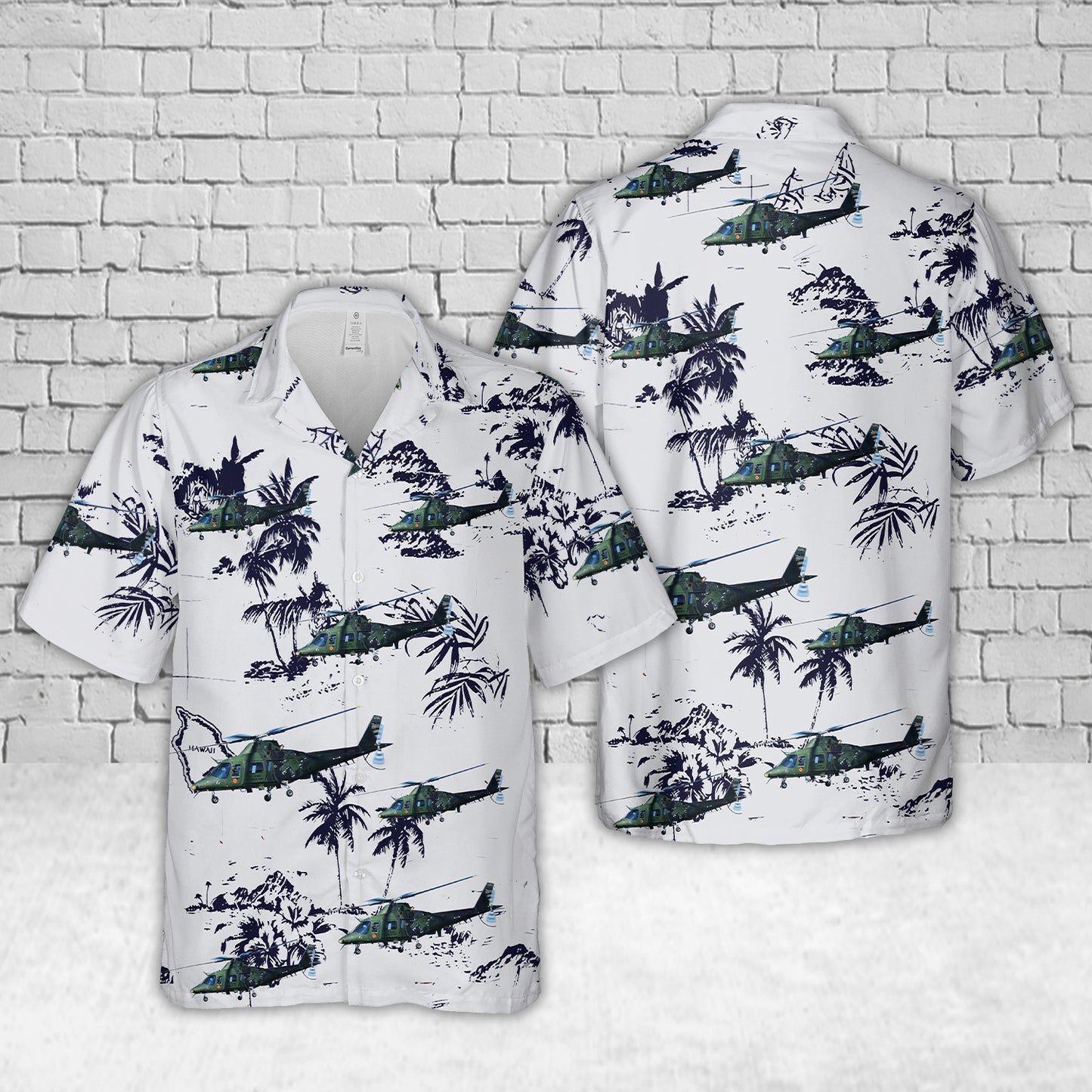 Belgian Air Force H29 Agusta A-109A Hawaiian Shirt