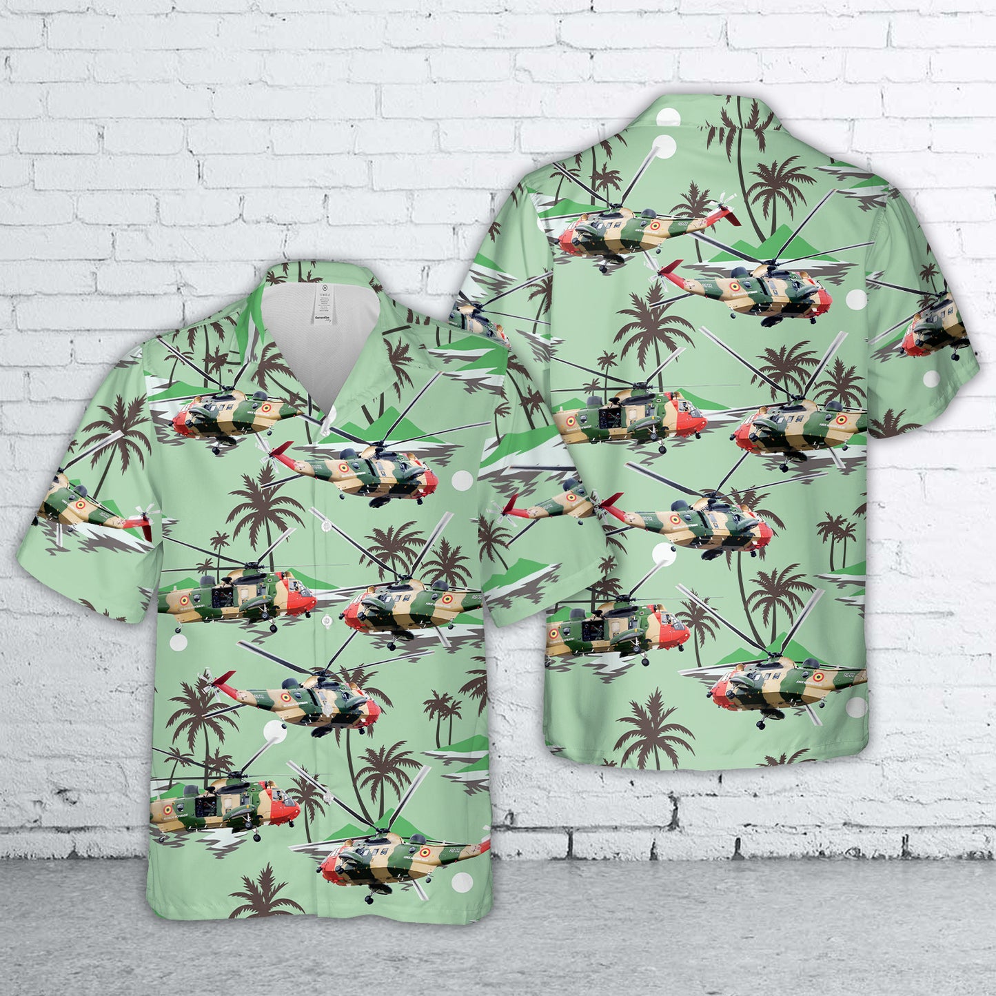 Belgian Coast Guard Sikorsky SH-3 Sea King Hawaiian Shirt