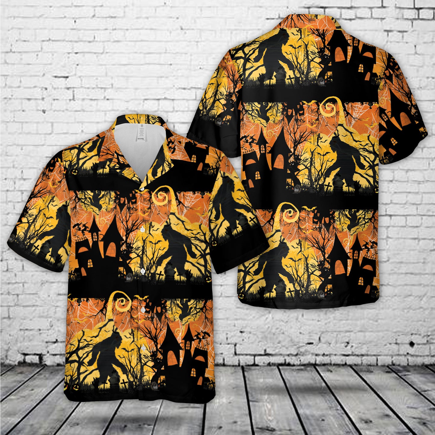 Bigfoot Halloween Hawaiian Shirt