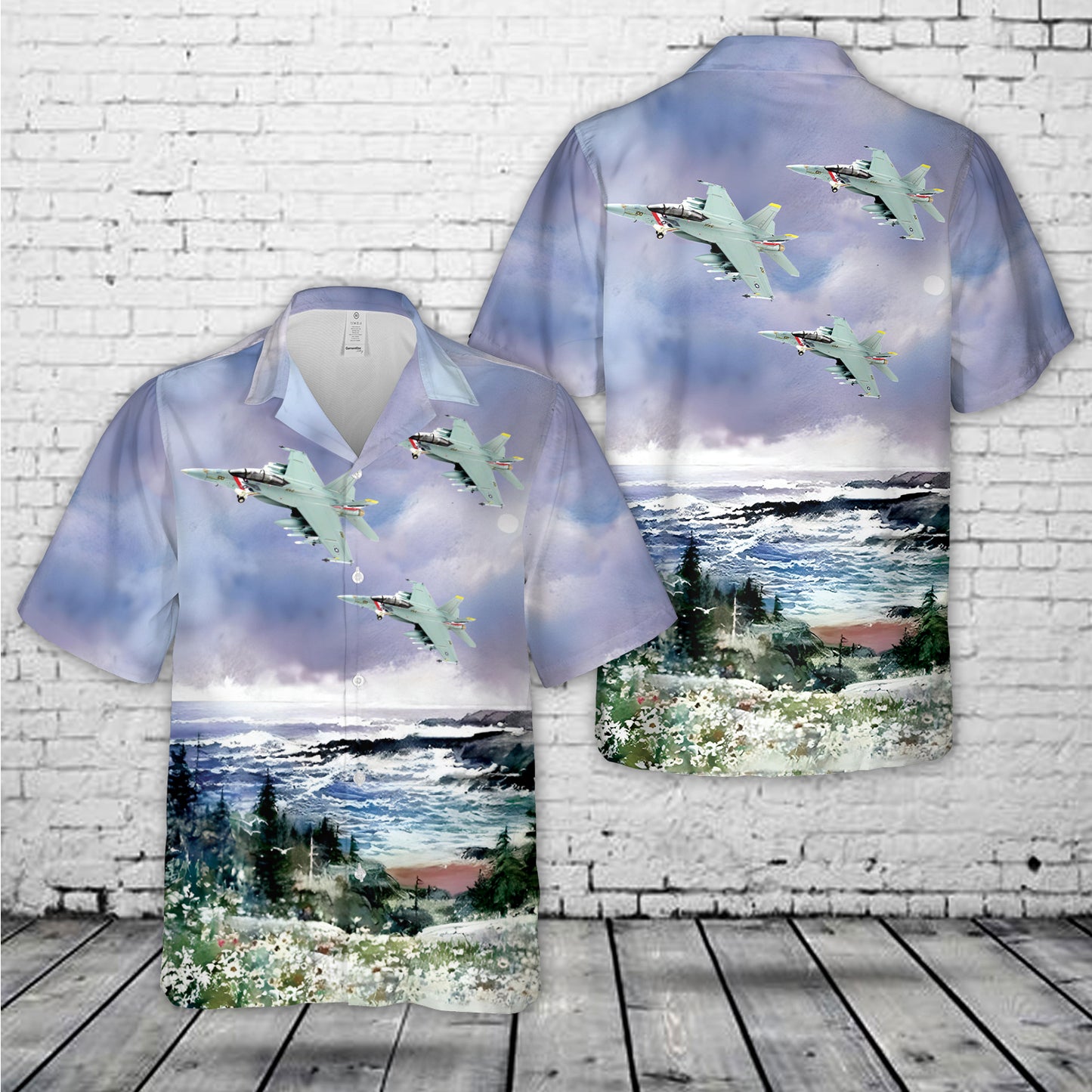 Boeing F/A-18F Super Hornet #165916 NE100 VFA-2 Bounty Hunters US Navy USS Hawaiian Shirt