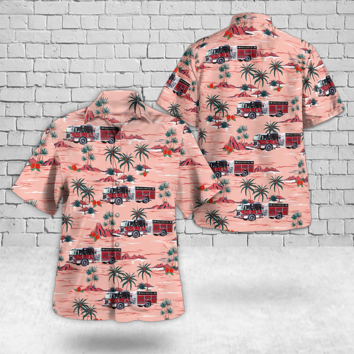 Boerne, Texas, Bexar County Emergency Services District No.4 Hawaiian Shirt