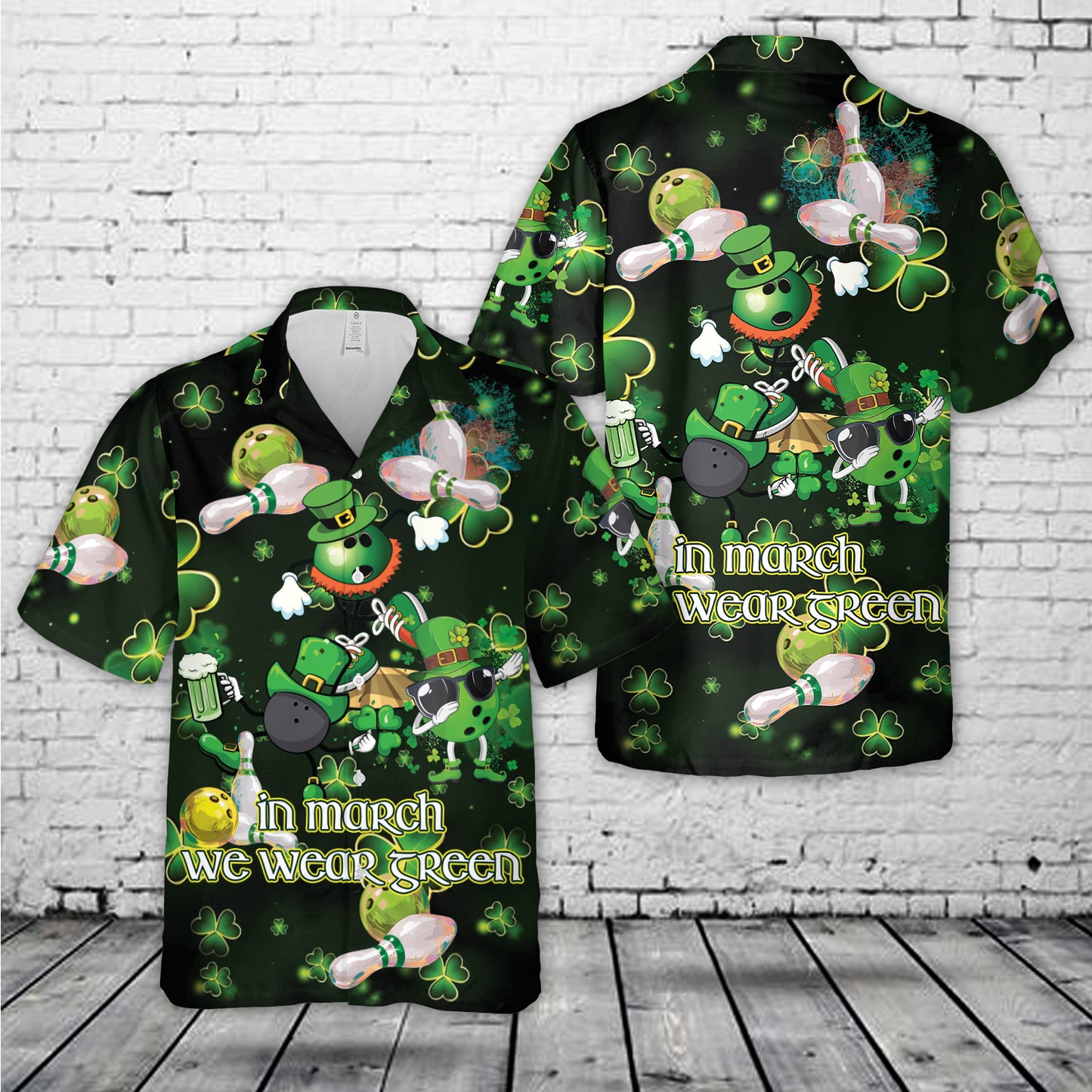 Bowling St Patrick's day Hawaiian Shirt