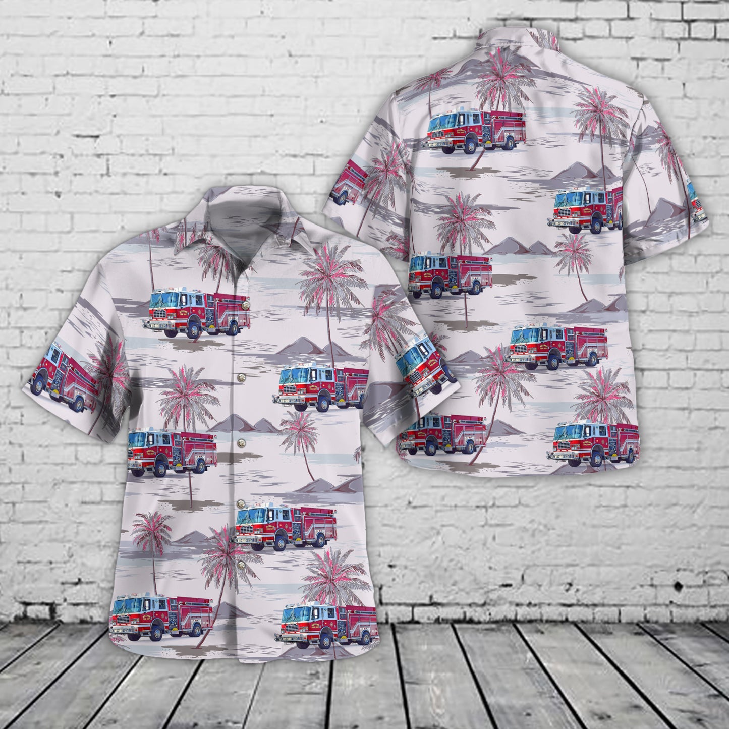 Bozrah, Connecticut, Bozrah Volunteer Fire Company Hawaiian Shirt