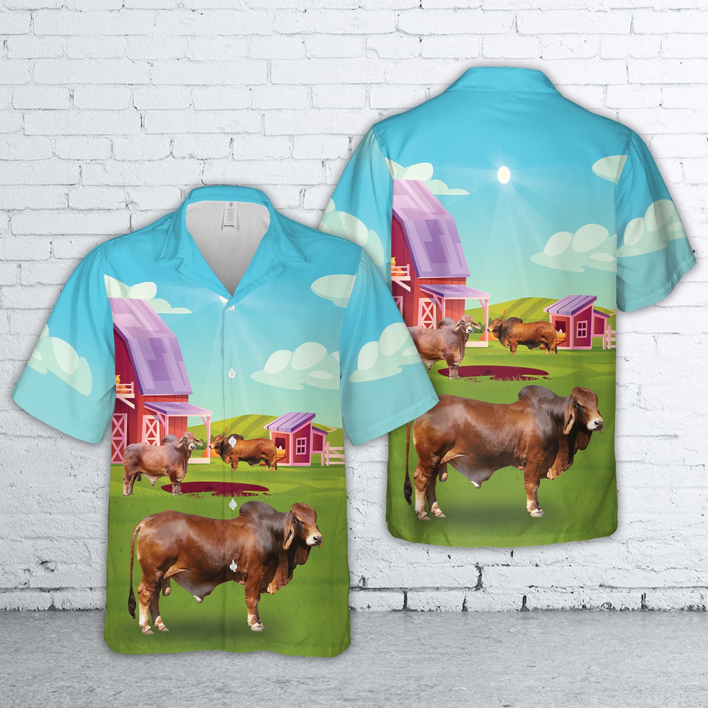 Brahman Cattle Hawaiian Shirt