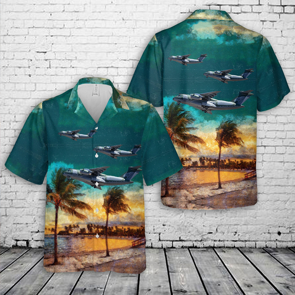 Brazilian Air Force Embraer KC-390 Hawaiian Shirt