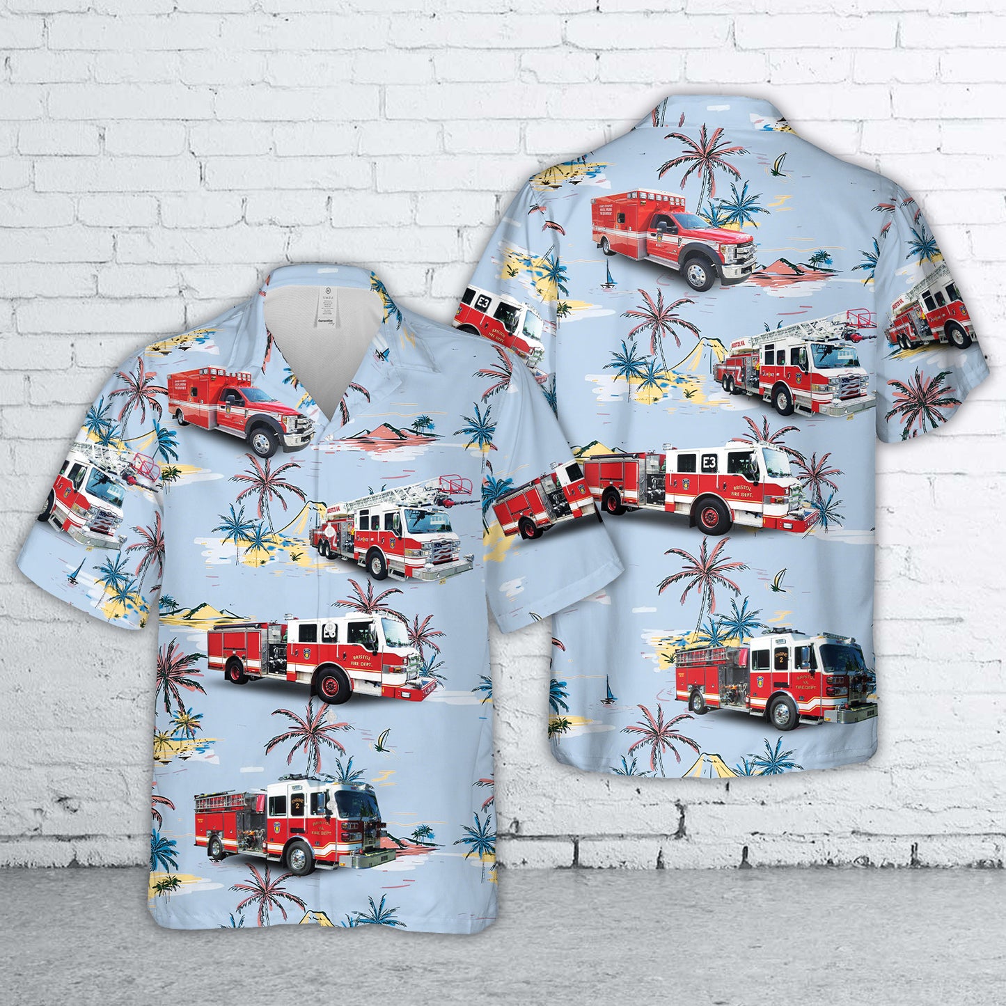 Bristol, Virginia, Fire Department Hawaiian Shirt