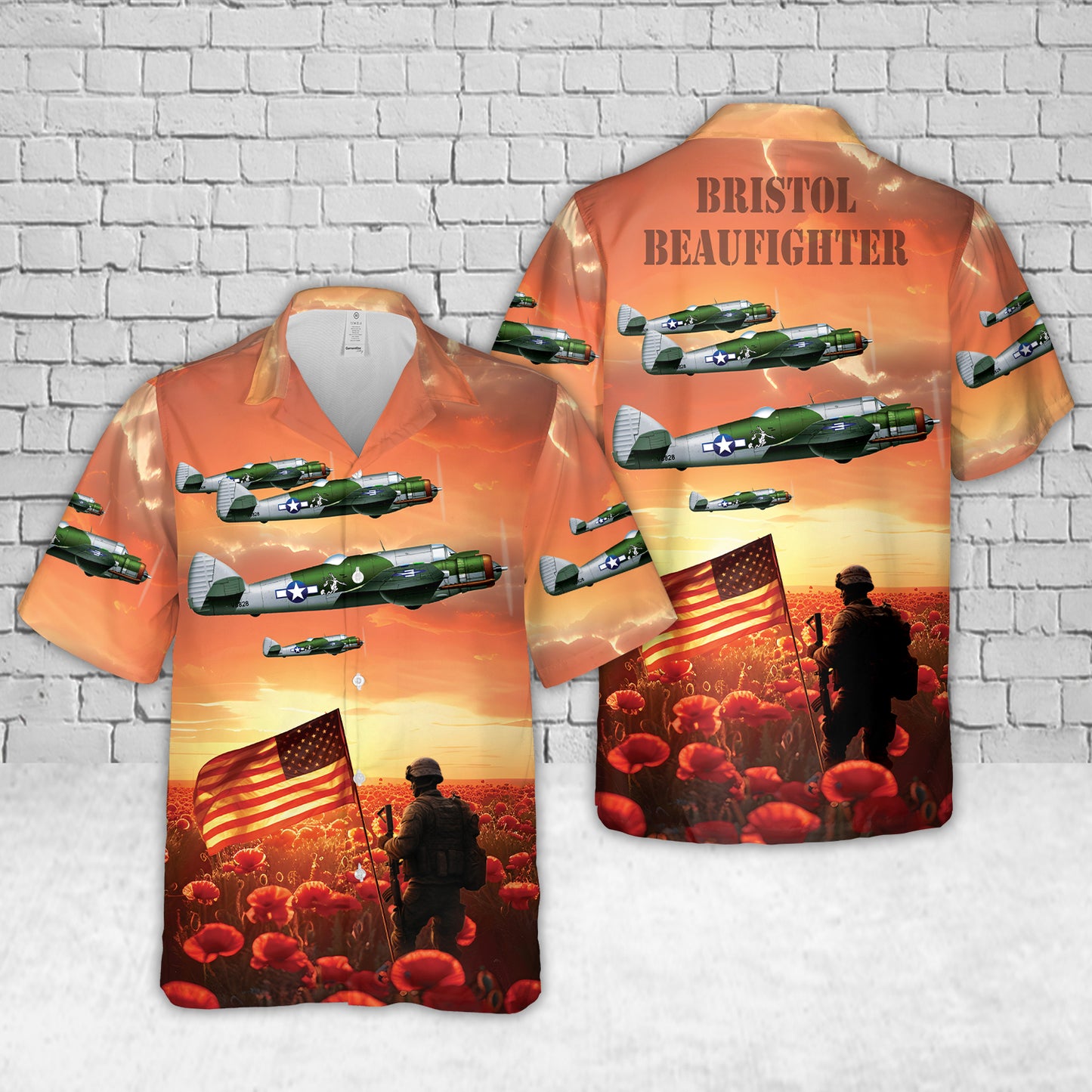 Bristol Beaufighter World War II Hawaiian Shirt