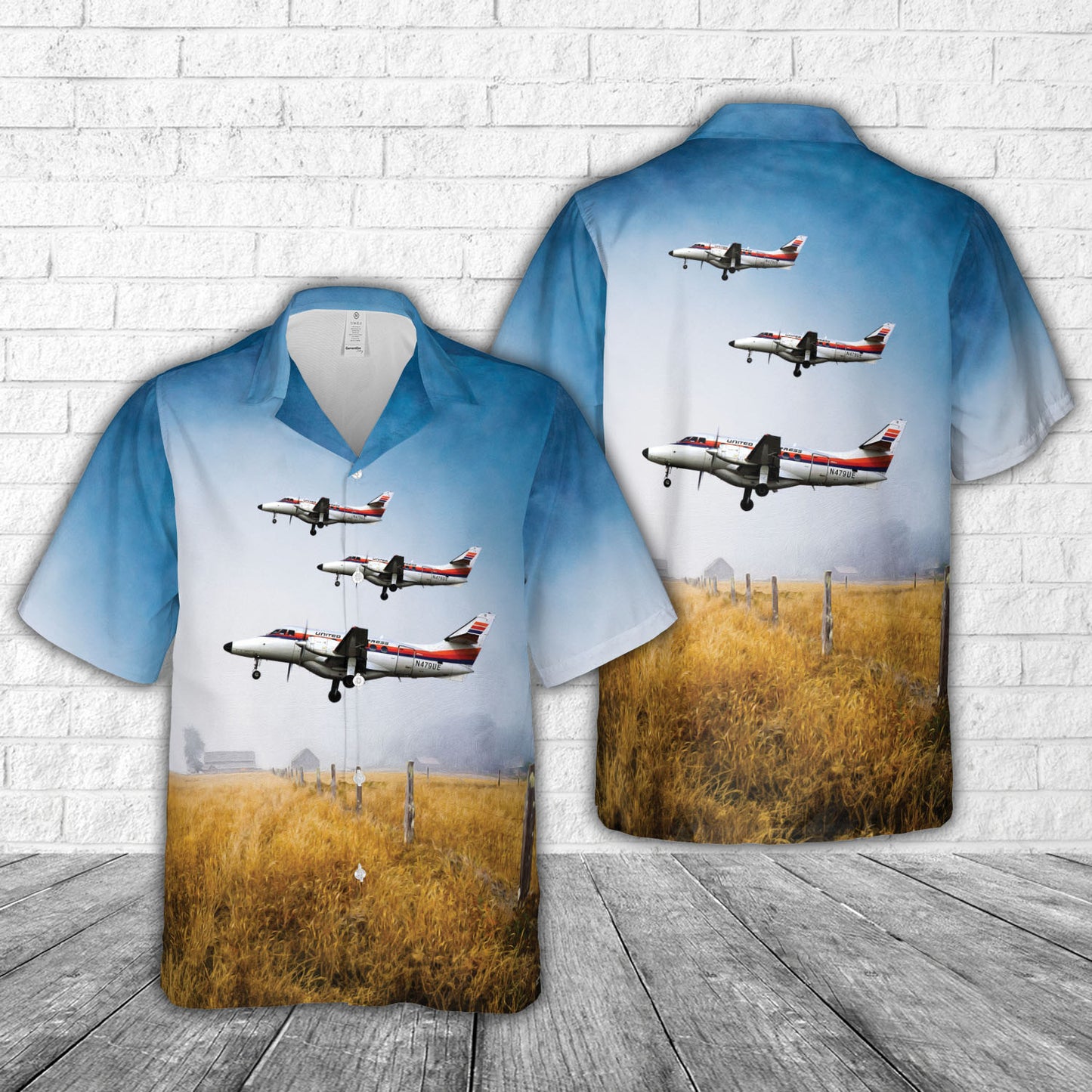 British Aerospace BAe-3201 Jetstream Super 31 United Express (Atlantic Coast Airlines) Hawaiian Shirt