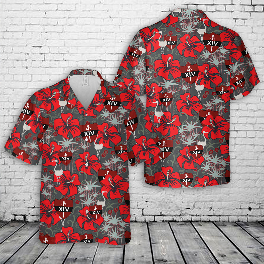 British Army Fourteenth Army Hawaiian Shirt