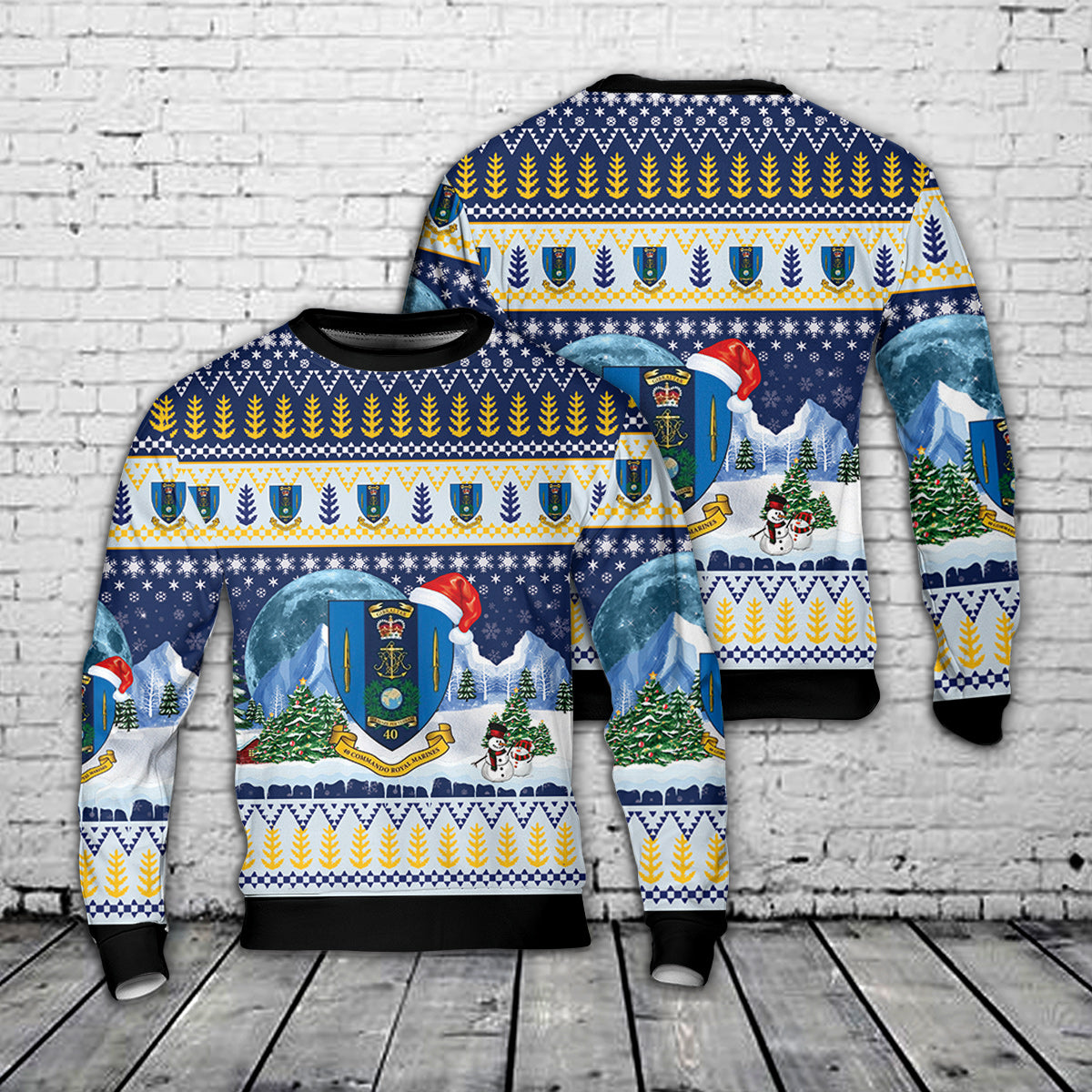 British Royal Marines Royal 40 Commando RM Christmas Sweater
