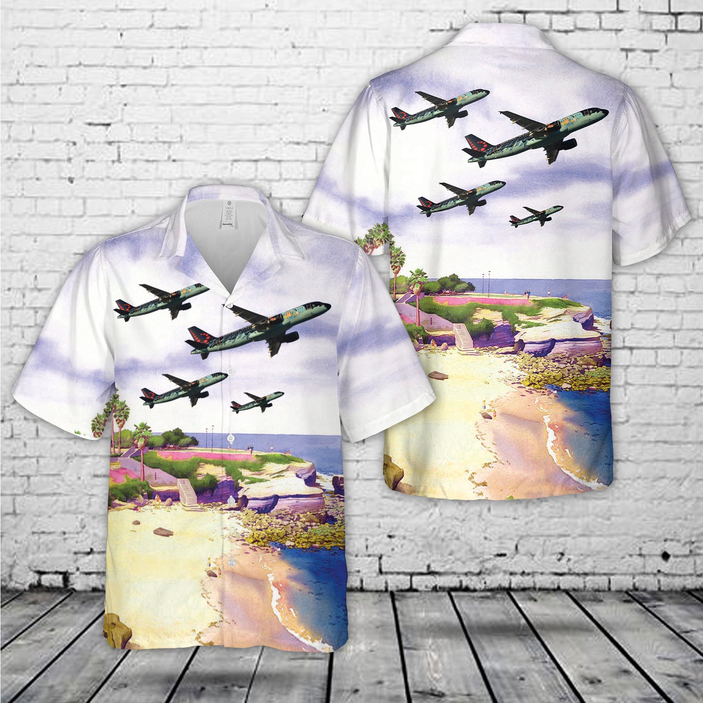 Brussels Airlines Airbus A320 (OO-SNB) In Special Tintin Livery Hawaiian Shirt