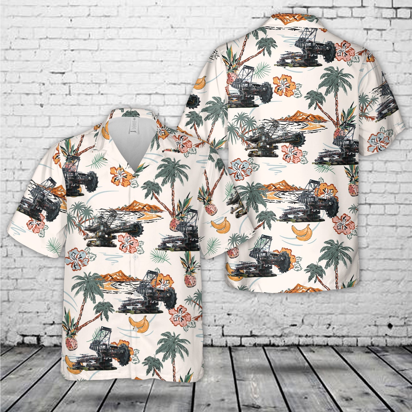 Bucket Wheel Excavator Hawaiian Shirt