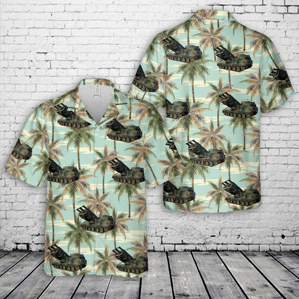 Bundeswehr M270 Multiple Launch Rocket System (M270 MLRS) Hawaiian Shirt