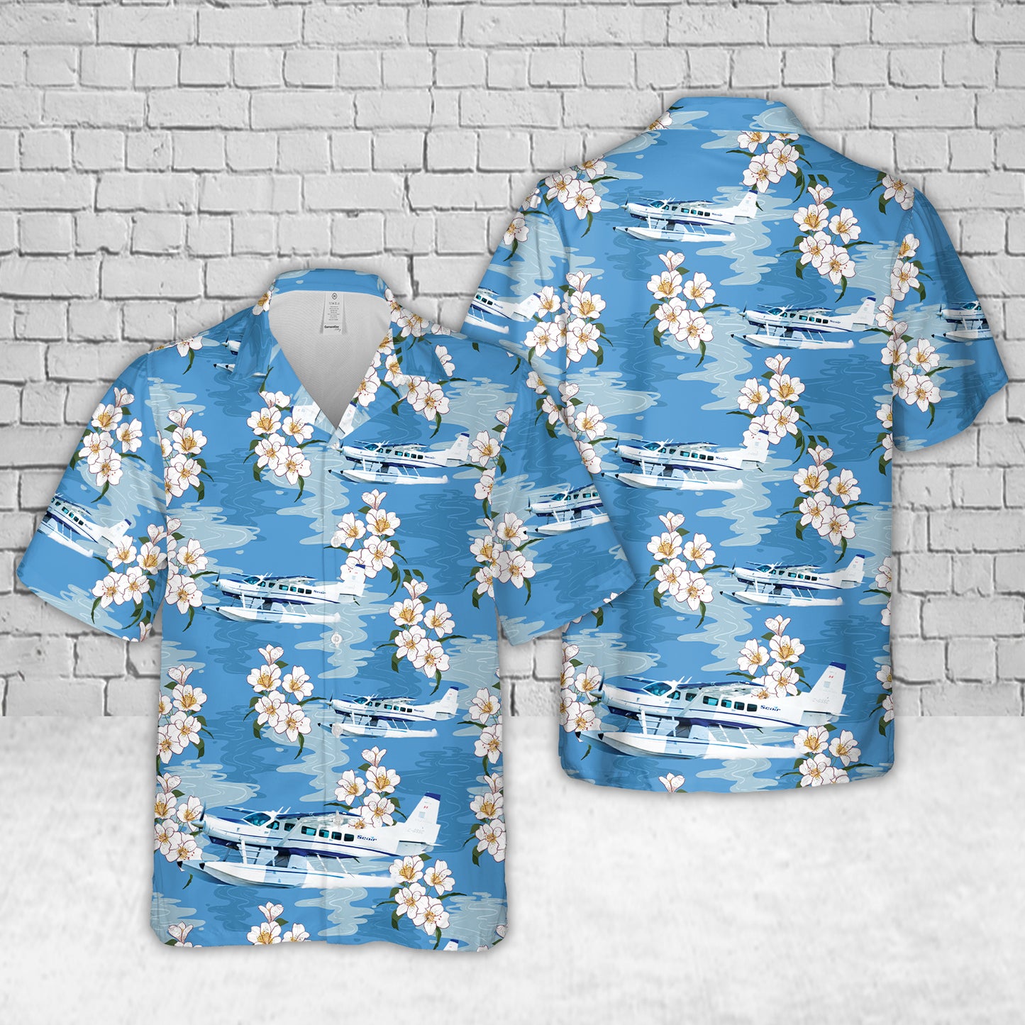 C-GSSC Seair Seaplanes Cessna 208 Caravan Hawaiian Shirt