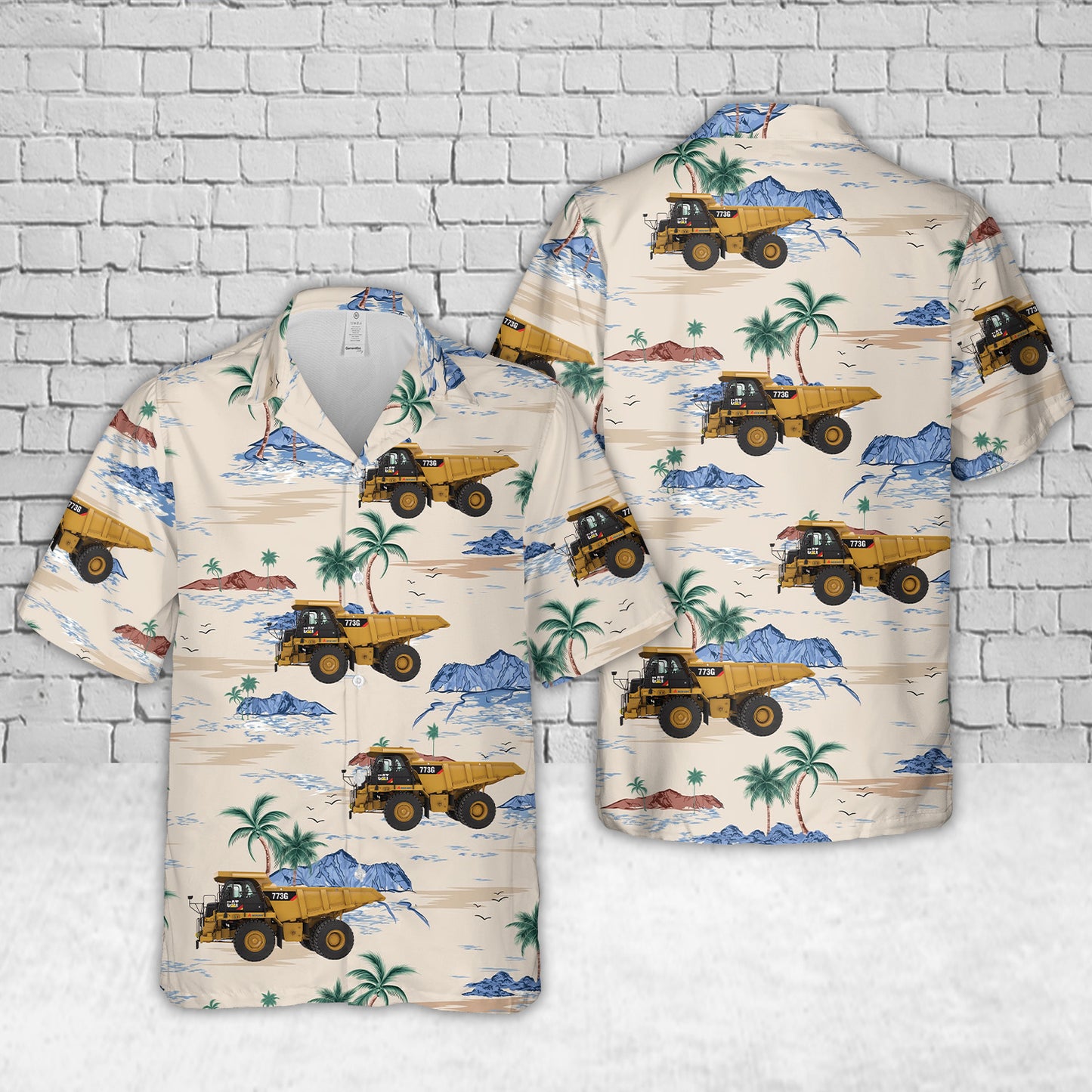 CATERPILLAR 773 50t Rigid Dump Truck Hawaiian Shirt