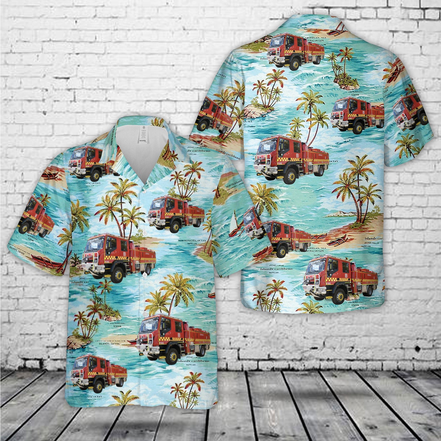 CFA Fire Truck Fleet Hawaiian Shirt