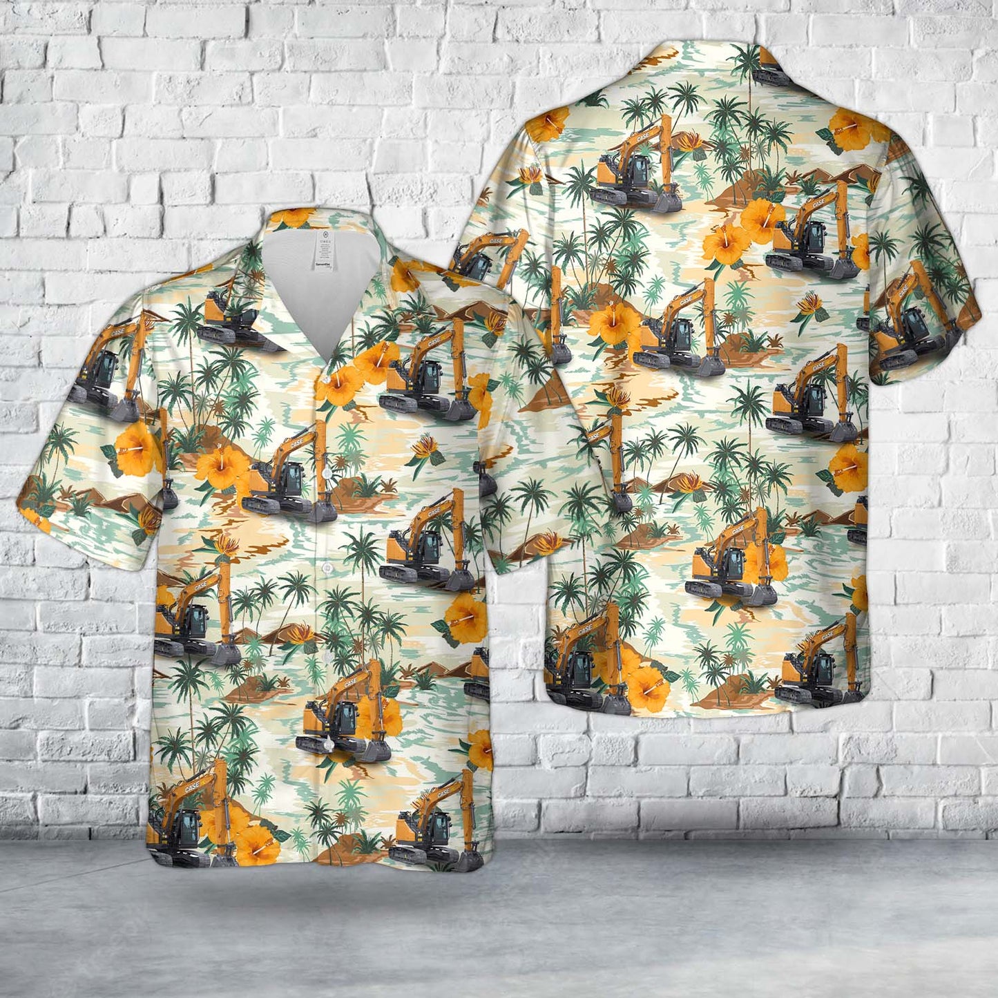 CX145D CASE Excavator Hawaiian Shirt