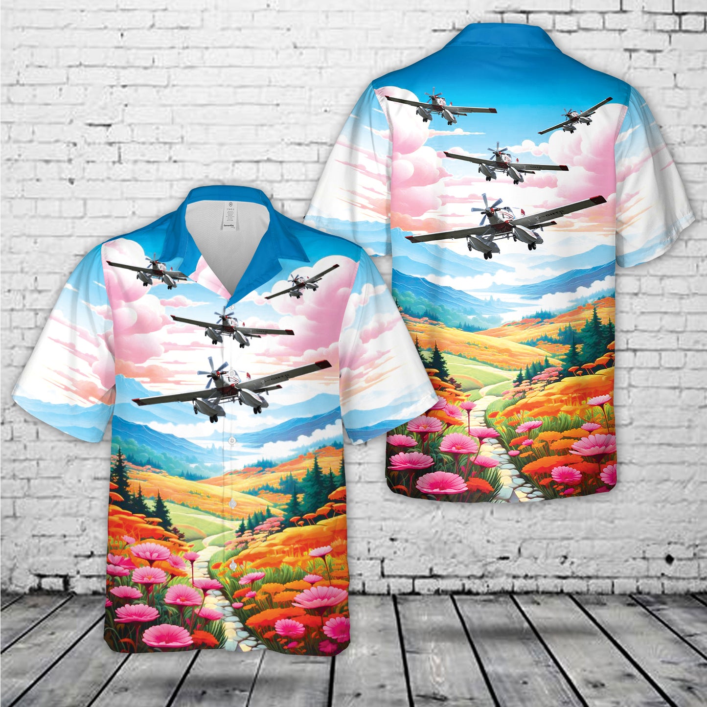 Canada Buffalo Airways Air Tractor AT-802F Fire Boss Hawaiian Shirt