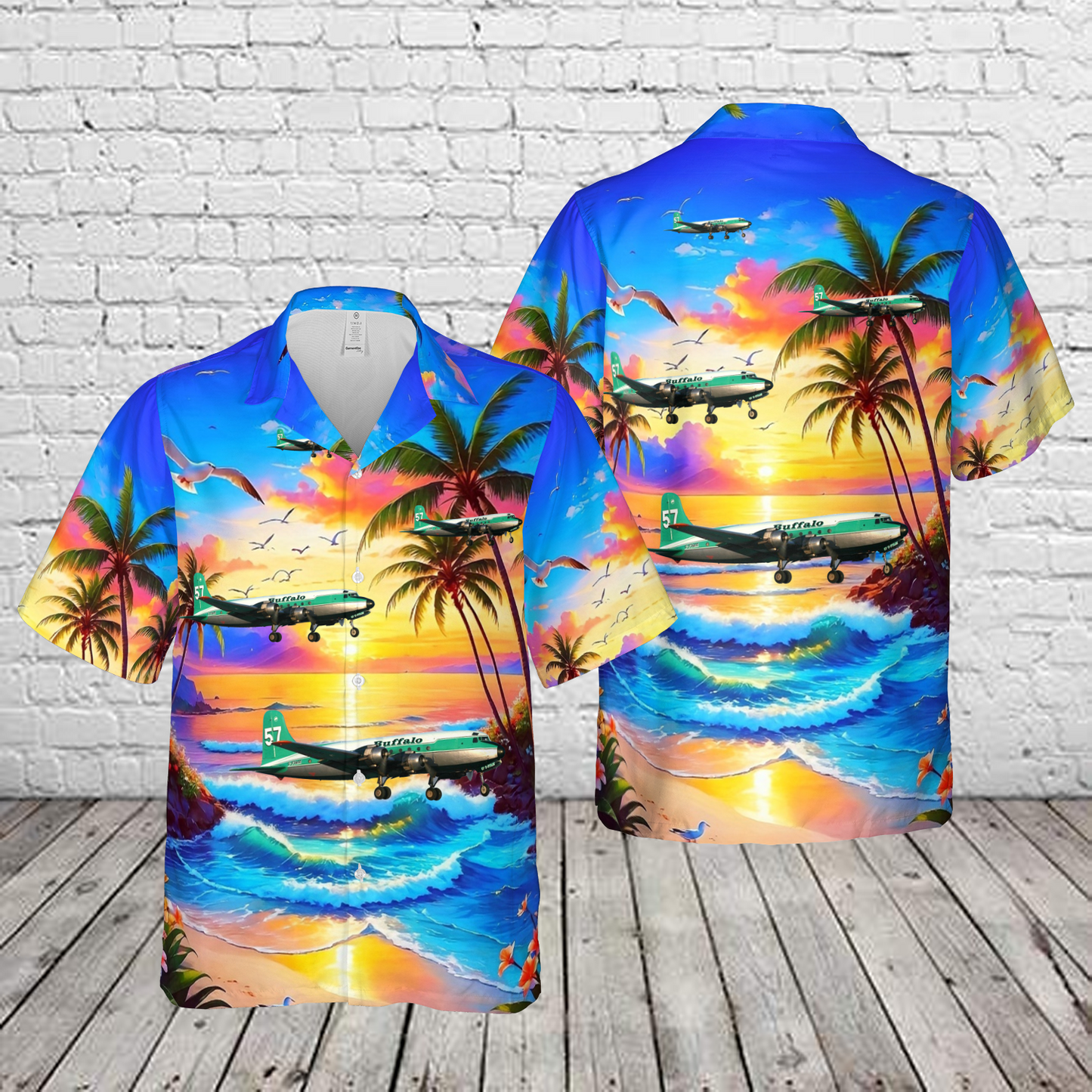 Canada Buffalo Airways Douglas C-54G Skymaster (DC-4) Hawaiian Shirt