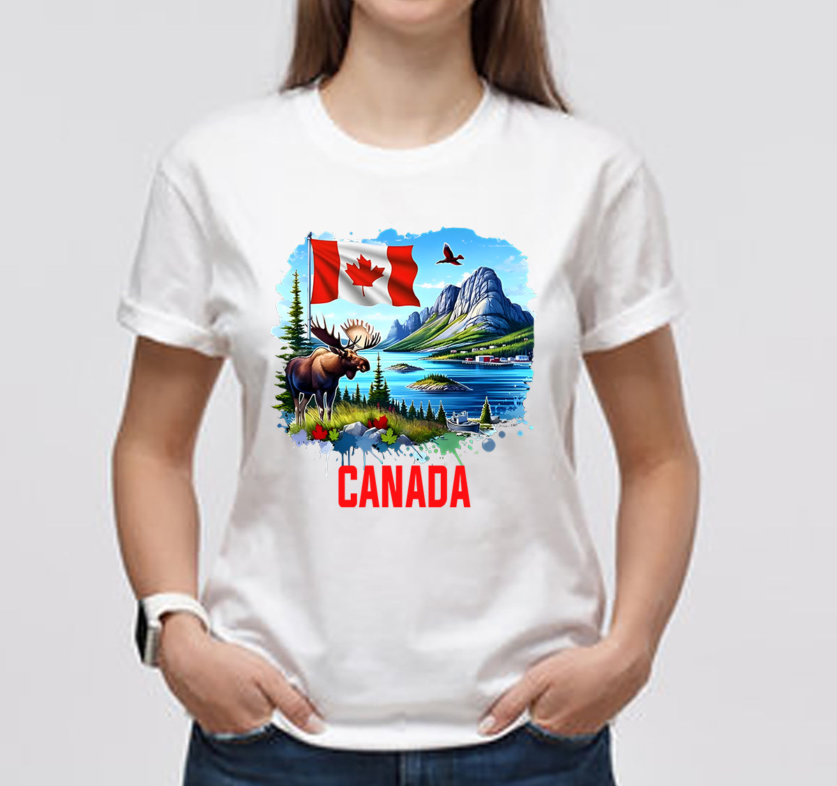 Canada Classic Unisex T-Shirt Gildan 5000 (Made In US)