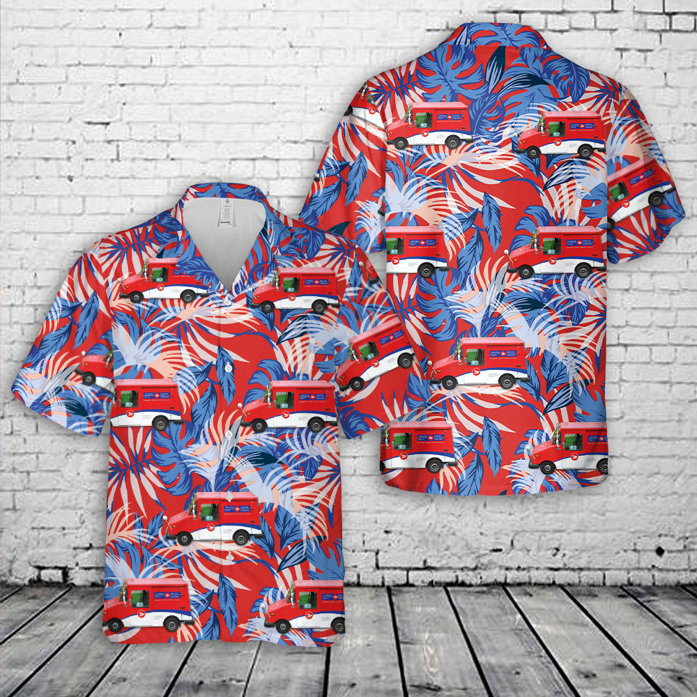 Canada Post Grumman LLV Hawaiian Shirt