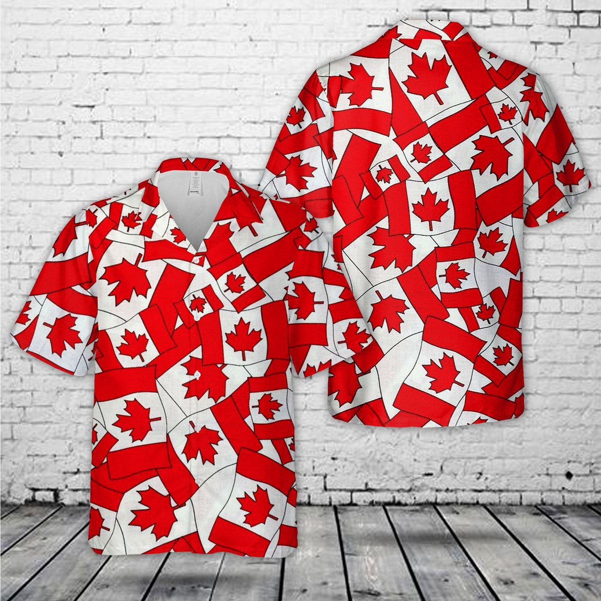 Canadian Flags, Canada Day Hawaiian Shirt