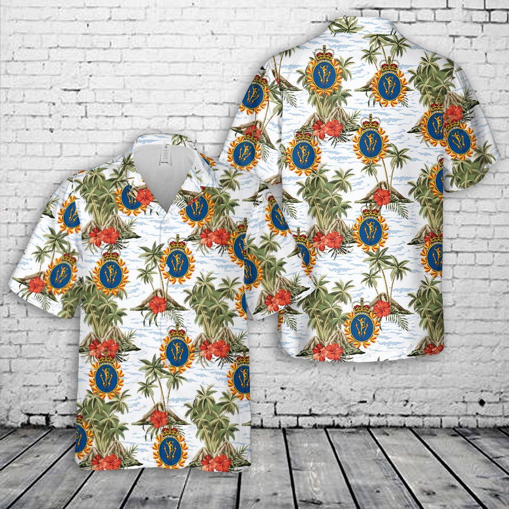Canadian Armed Forces (CAF) Communications and Electronics Branch Hawaiian Shirt