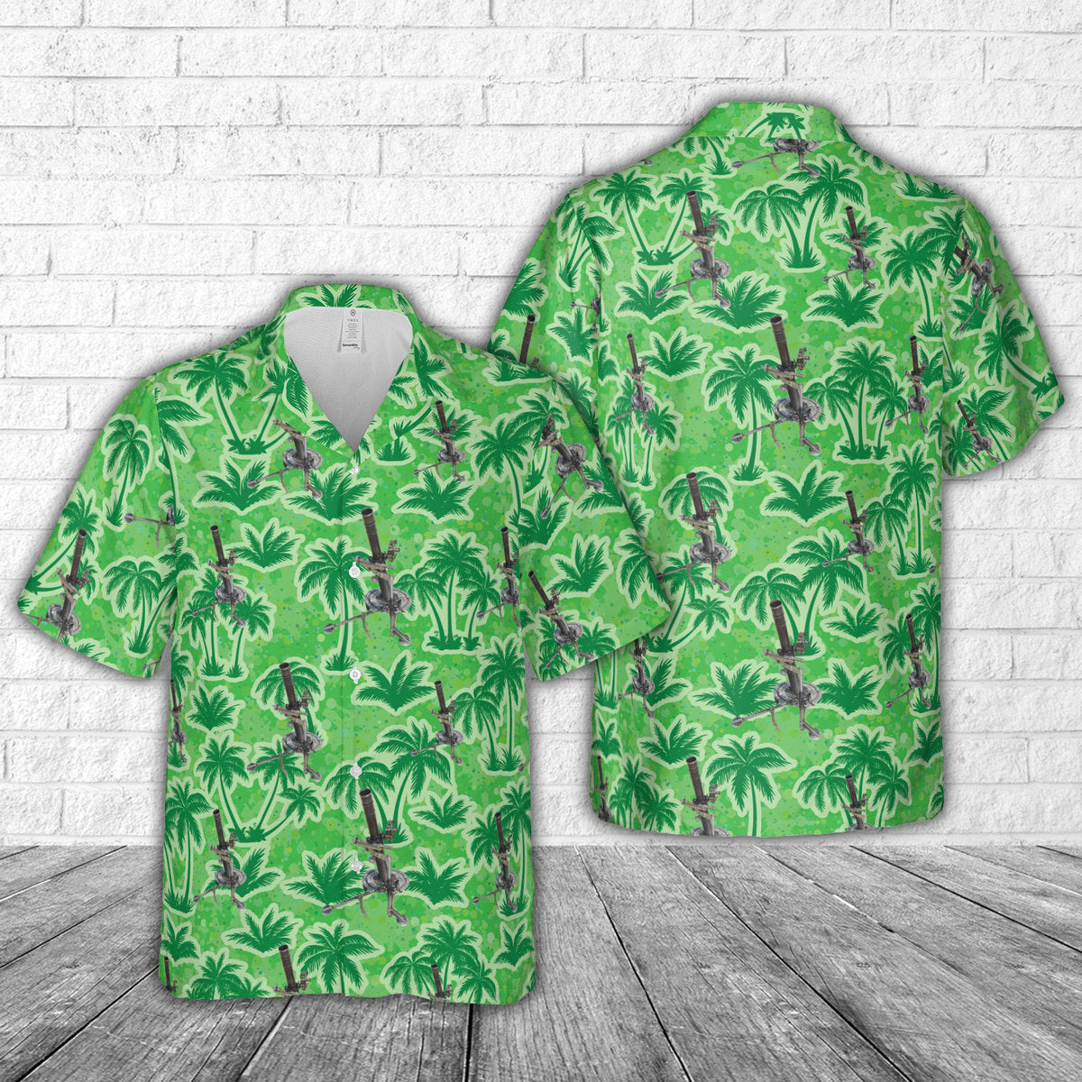 Canadian Army 81mm mortar L16 Hawaiian Shirt