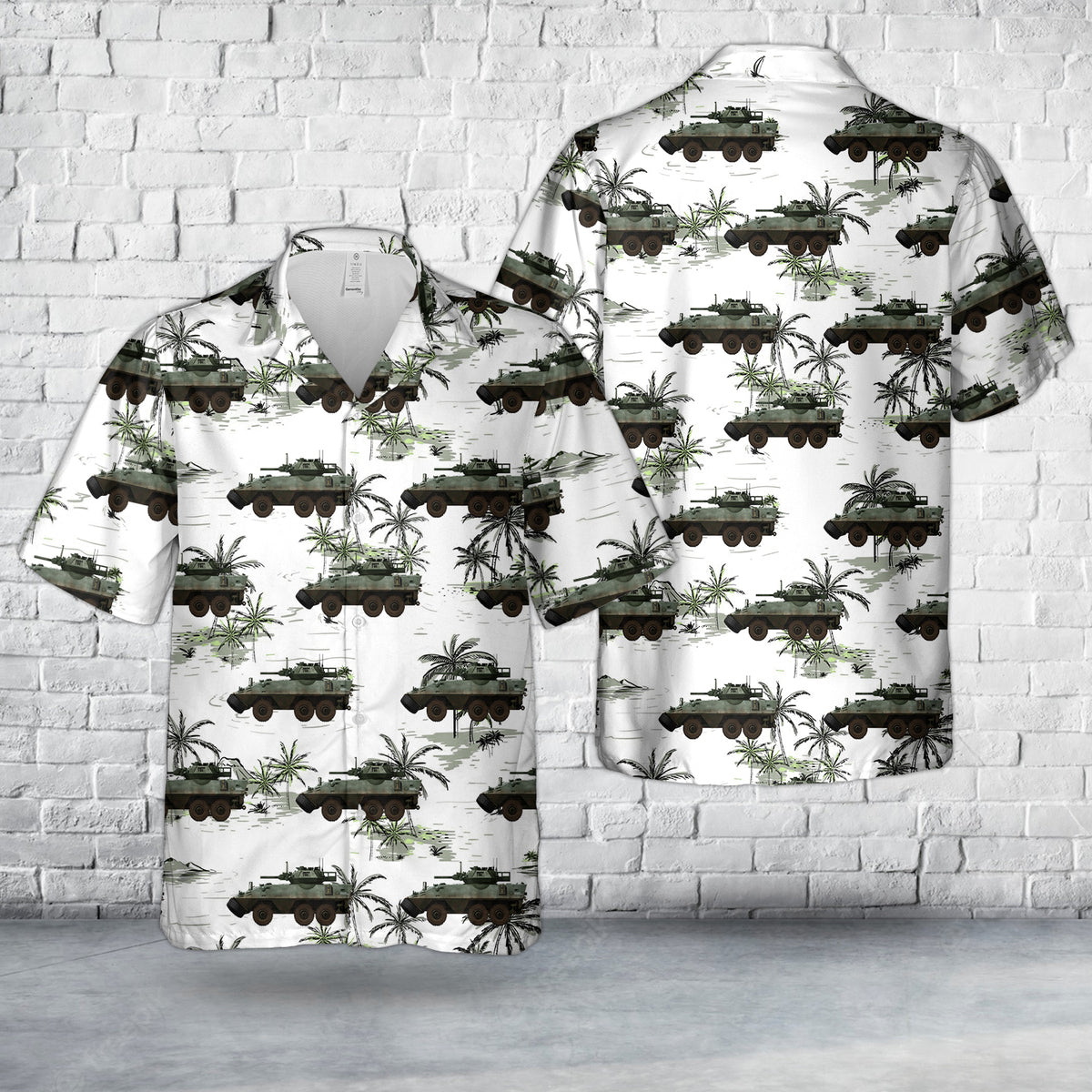 Canadian Army AVGP Cougar in green livery Hawaiian Shirt