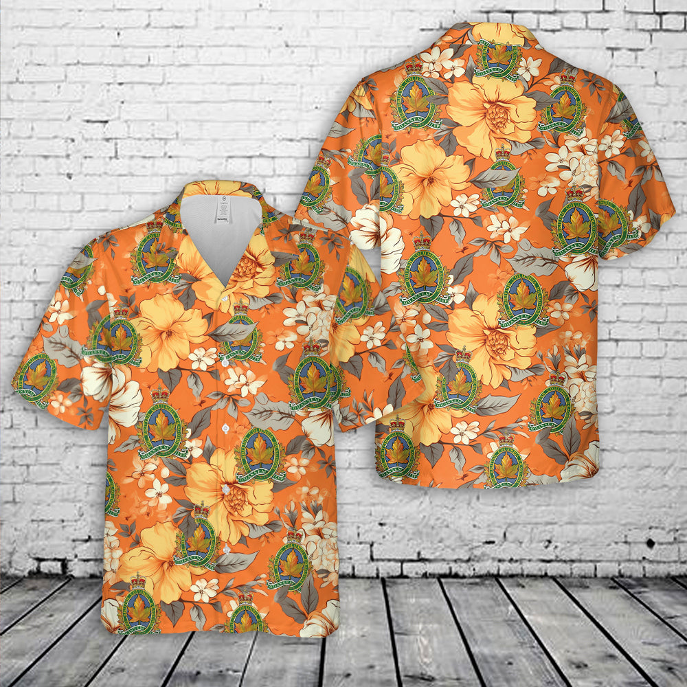 Canadian Army British Columbia Dragoons Hawaiian Shirt