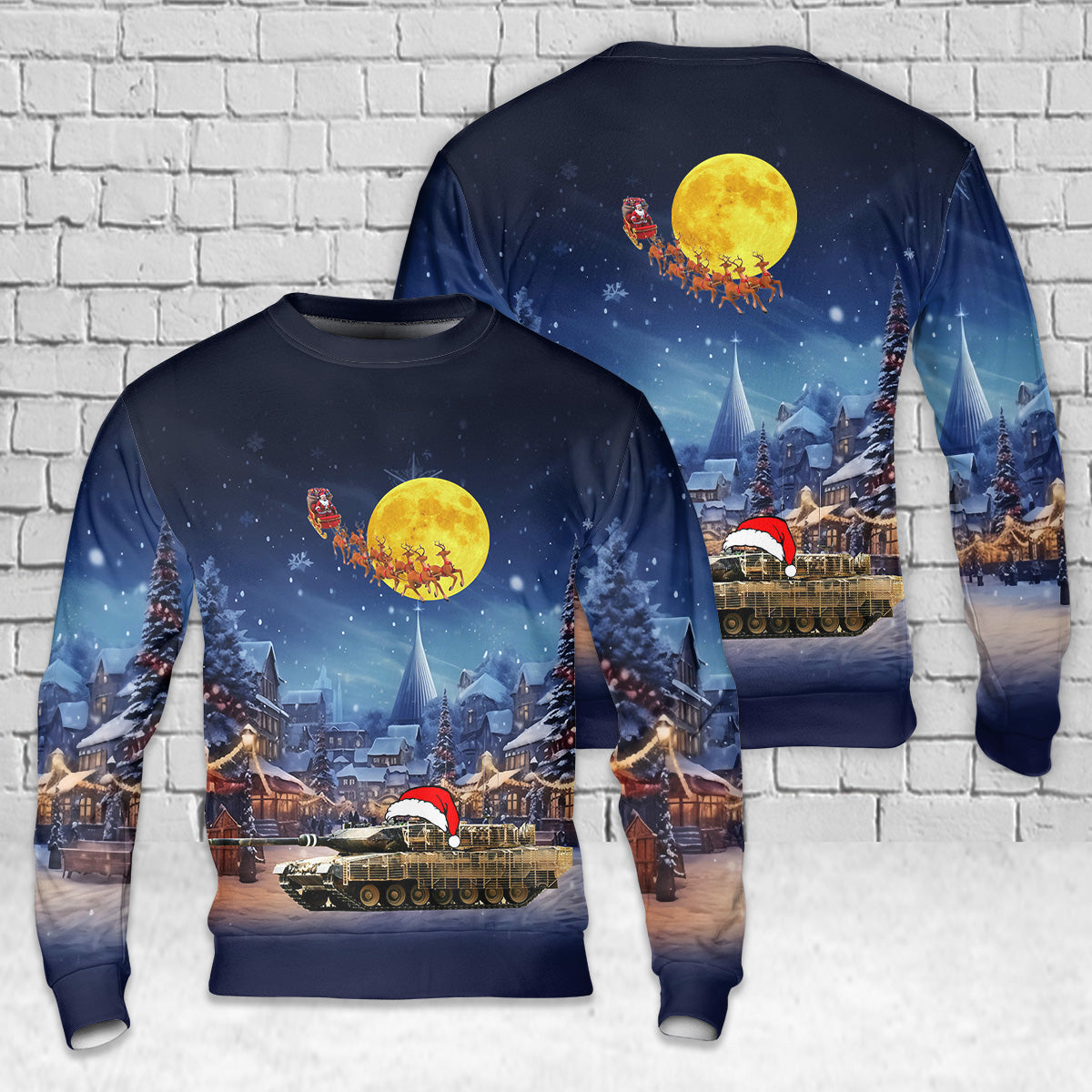 Canadian Army Leopard 2A6CAN AOP Christmas Sweater