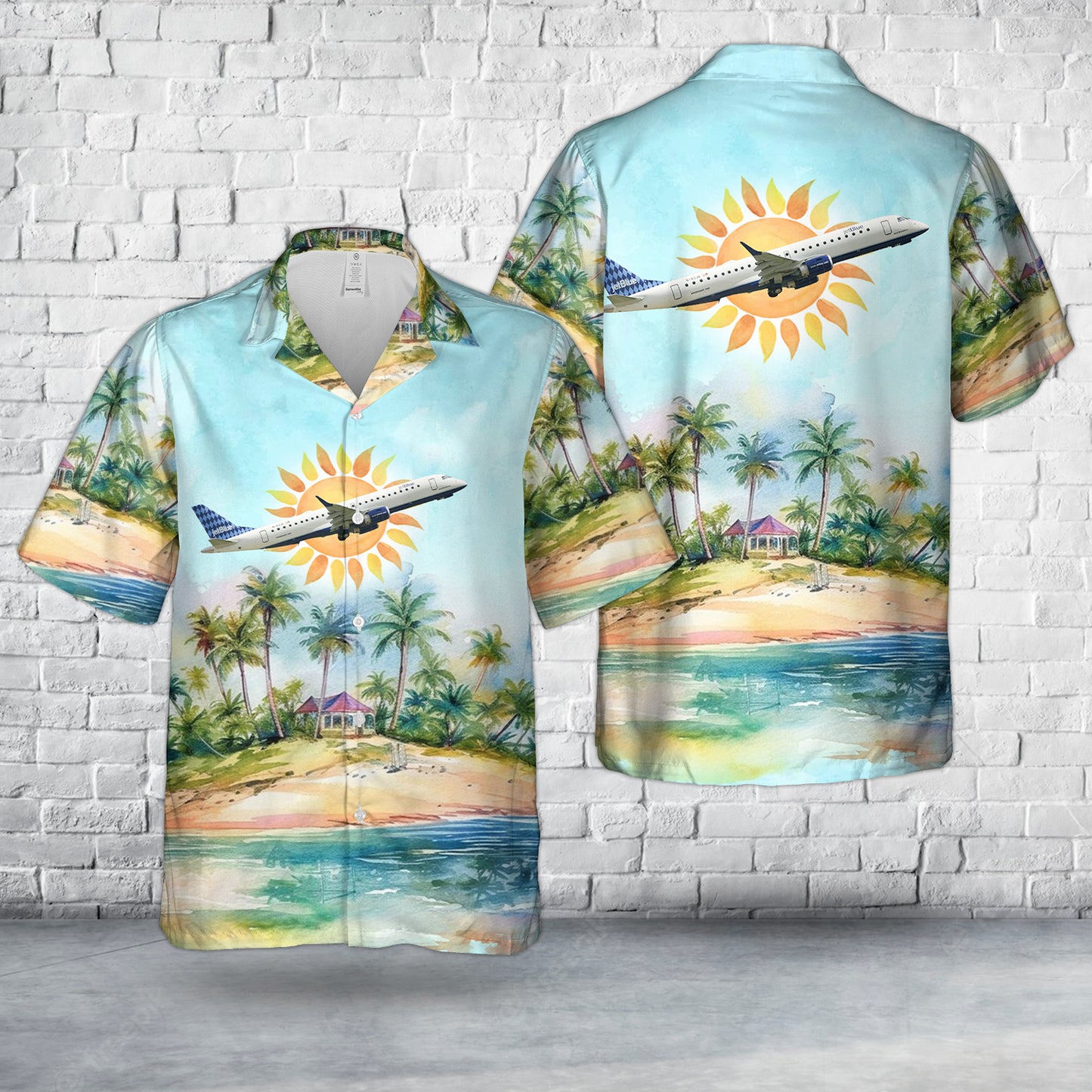 JetBlue Airways Embraer 190AR (ERJ-190-100IGW) Hawaiian Shirt