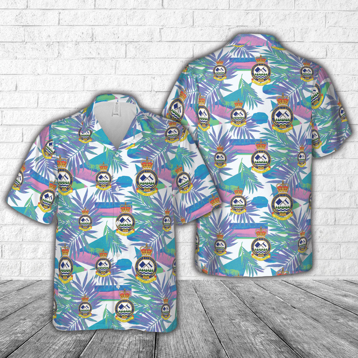 Canadian Army, 33 Signal Regiment Hawaiian Shirt