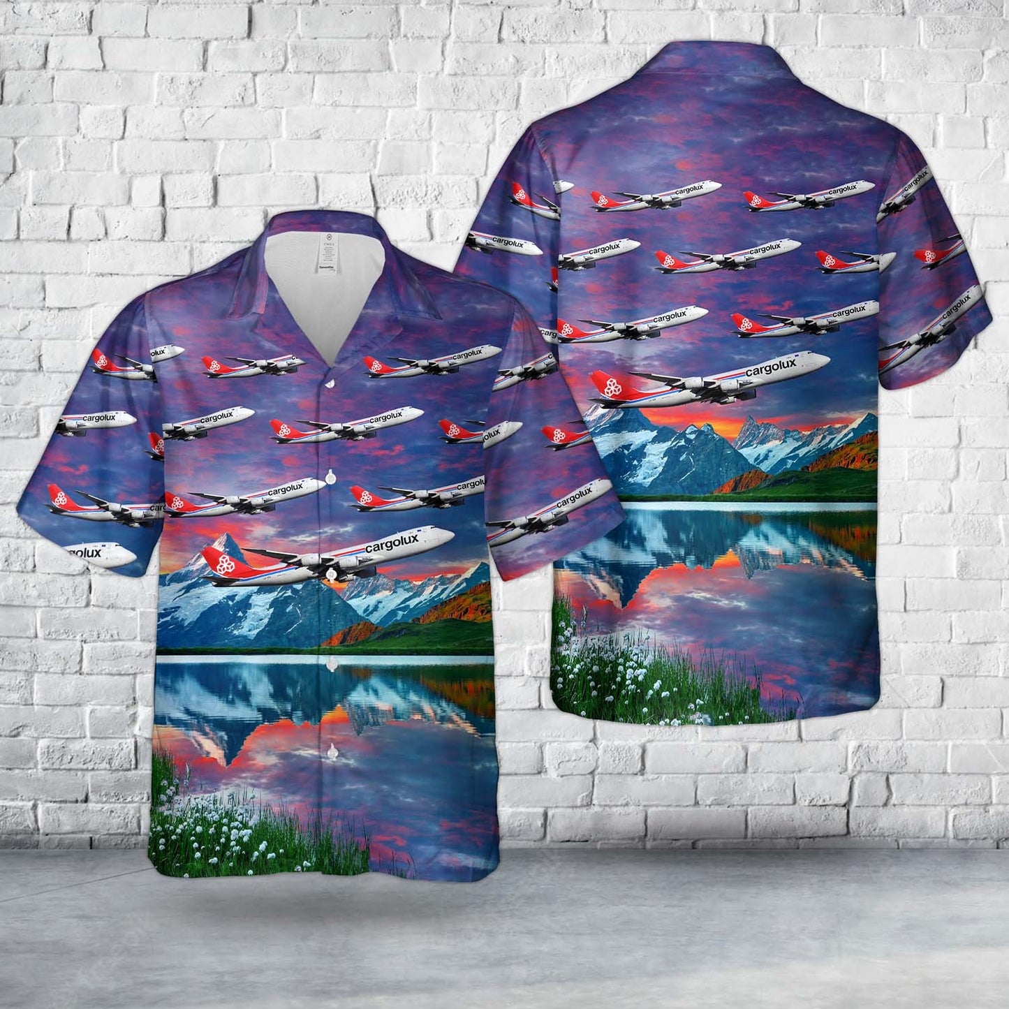 Cargolux "City of Esch-sur-Alzette" Boeing 747-8R7F LX-VCB Hawaiian Shirt