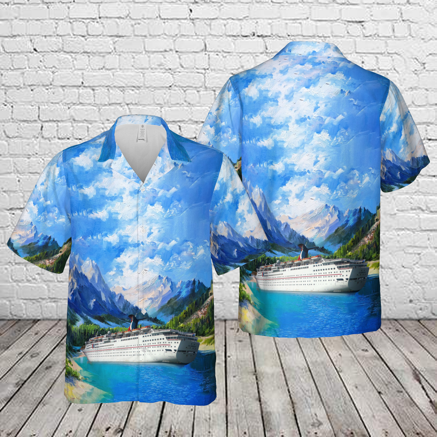 Carnival Cruise Line MS Celebration 1987- 2008 Hawaiian Shirt