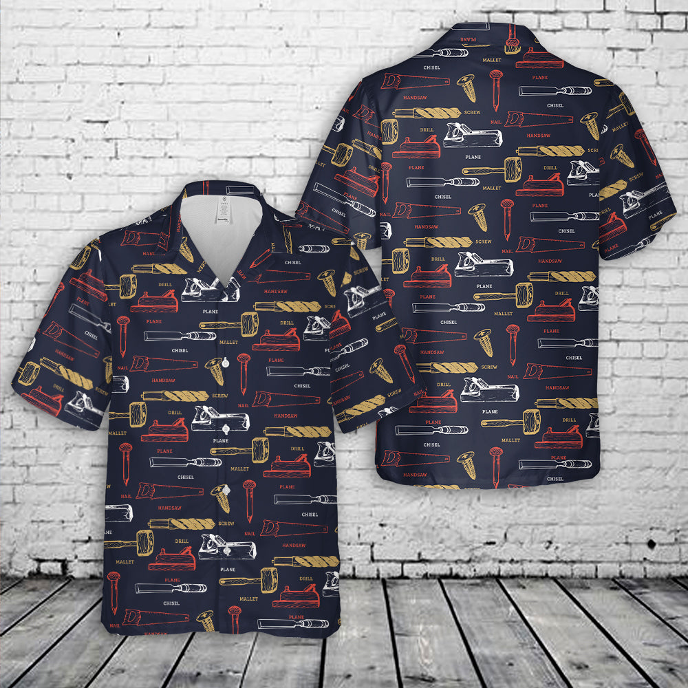 Carpenter Tools Hawaiian Shirt