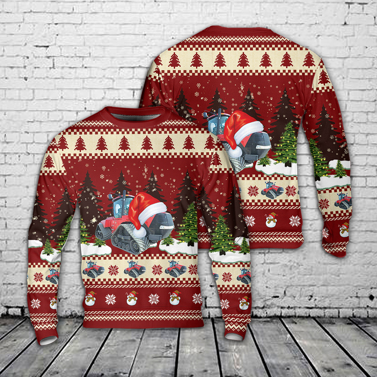 Case IH 550 Quadratrack Christmas Sweater