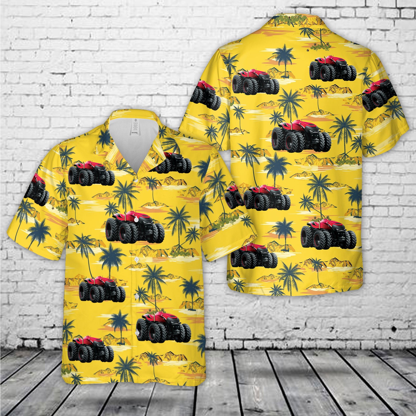 Case IH Autonomous Concept Tractor Hawaiian Shirt