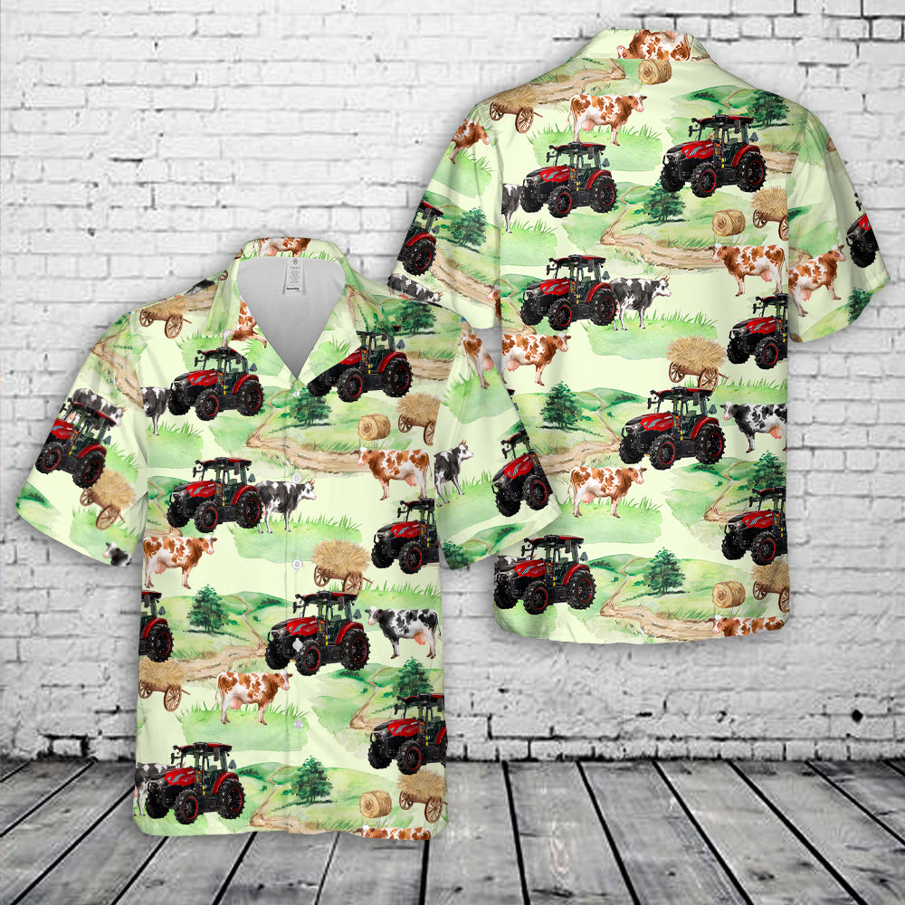 Case IH Farmall 75C Electric Hawaiian Shirt