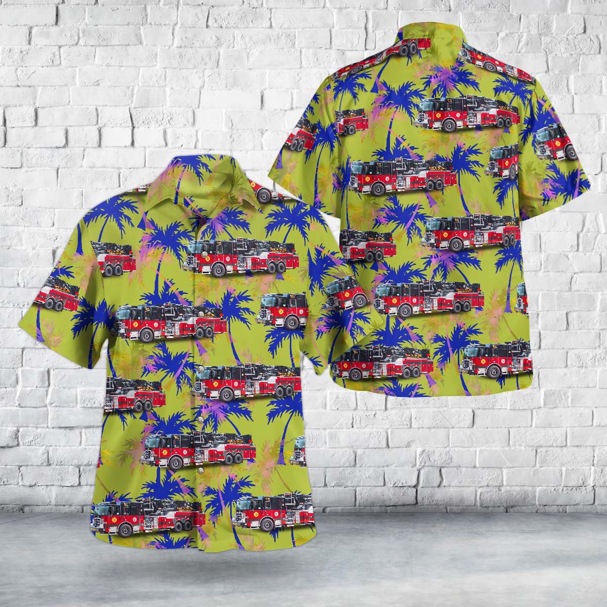 Centereach, New York, Centereach Fire District Hawaiian Shirt