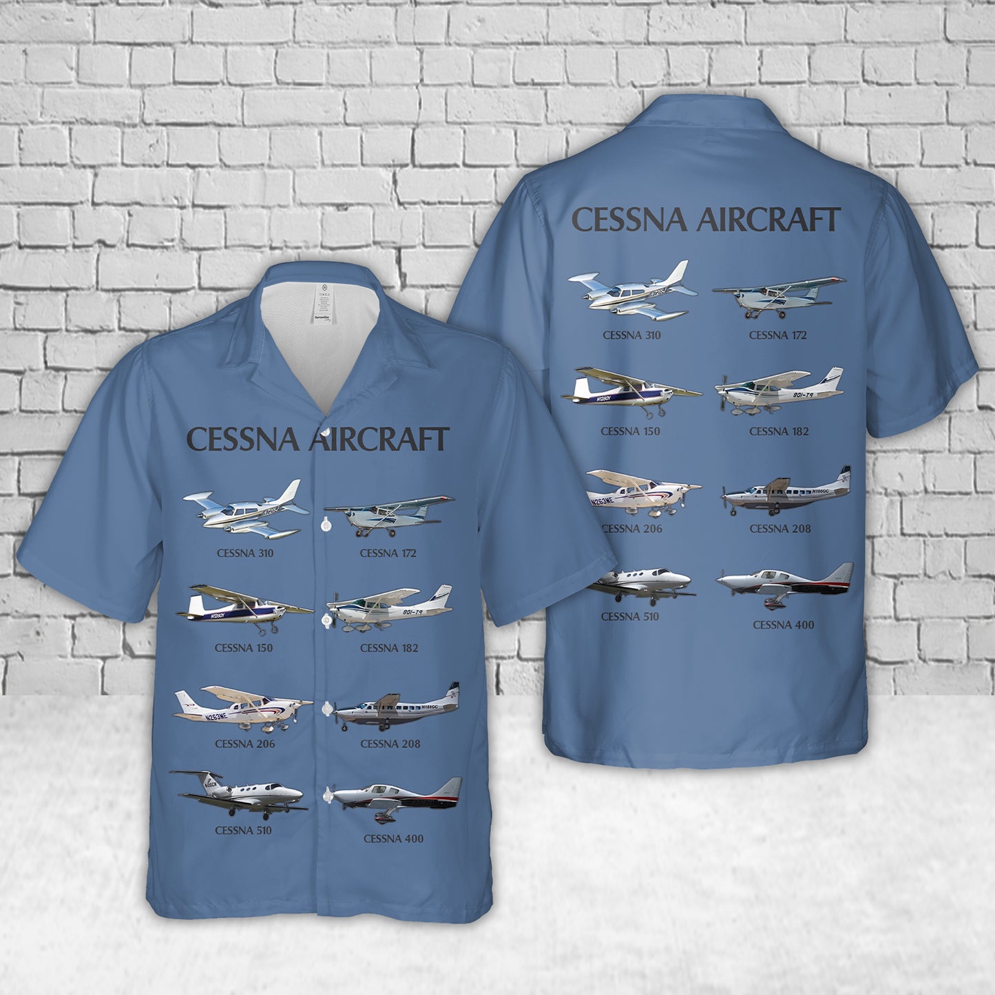 Cessna Aircraft Hawaiian Shirt