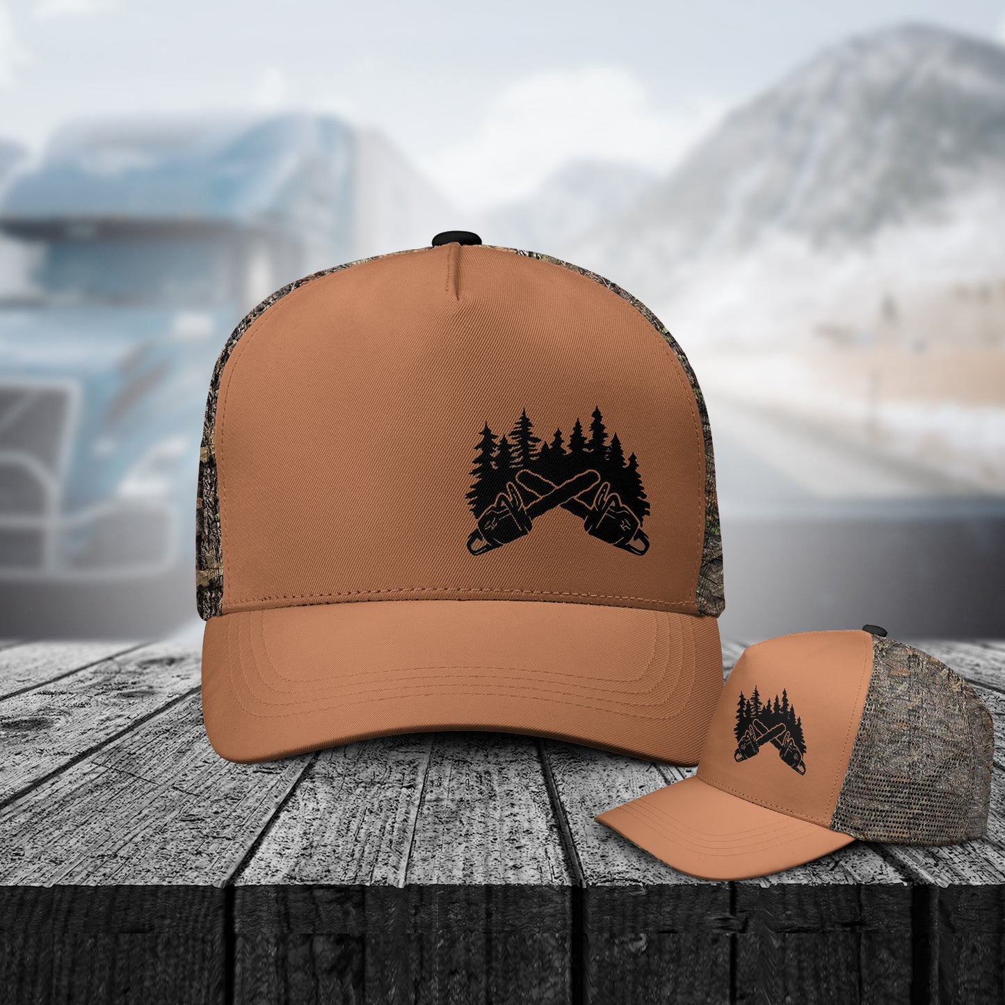Chainsaw Logger Trucker Cap