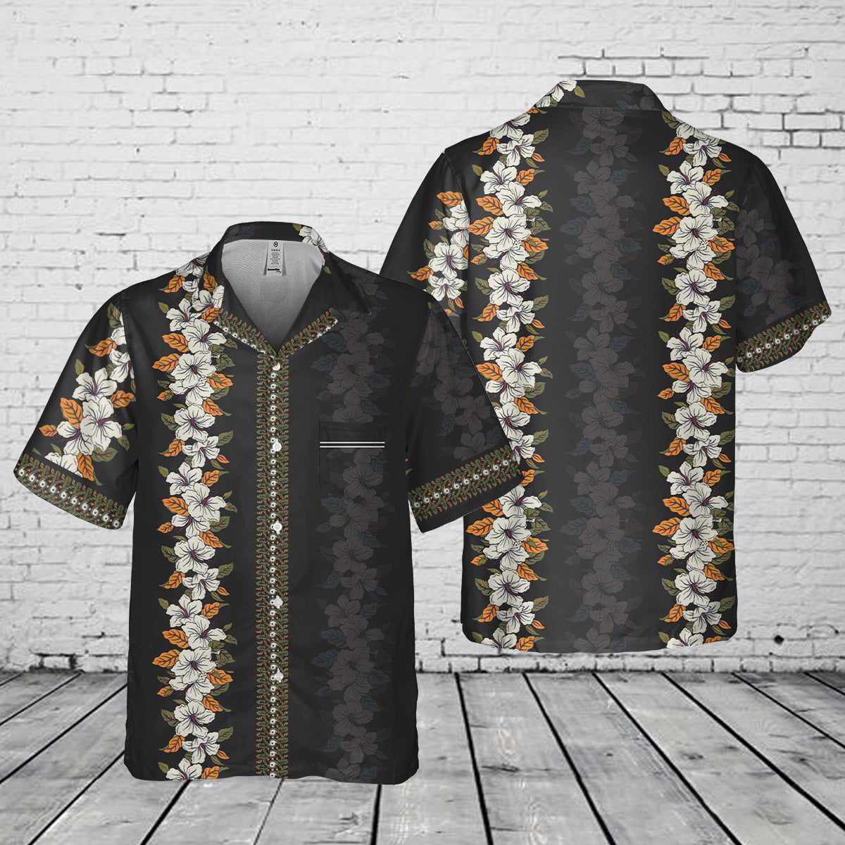 Flower Tropical Pocket Hawaiian Shirt