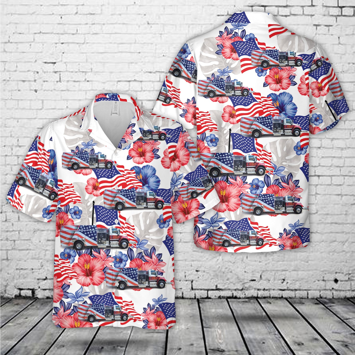 Cherokee County, North Carolina, Ranger Fire Rescue Hawaiian Shirt