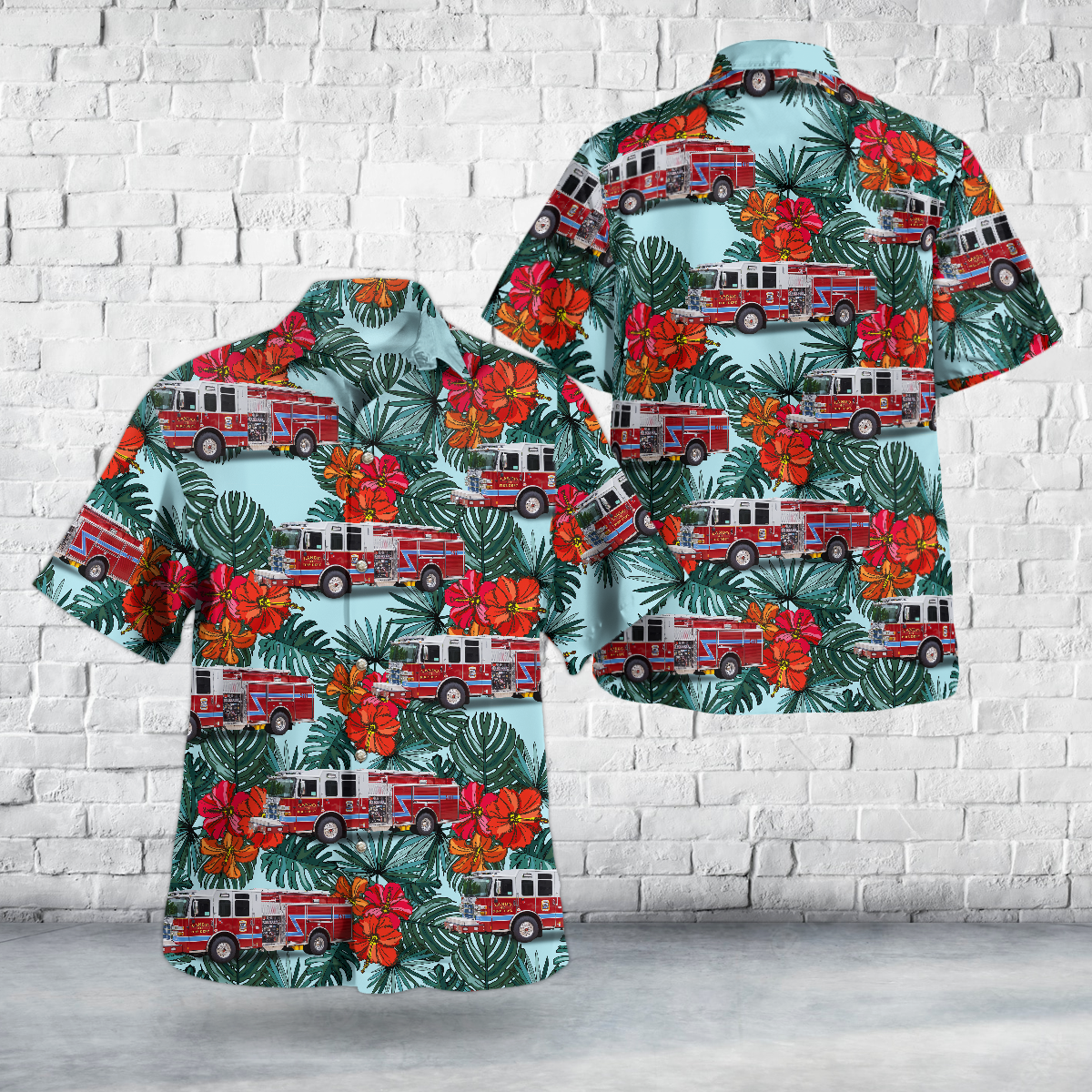 Chester, South Carolina, Lando Fire Protection District Hawaiian Shirt