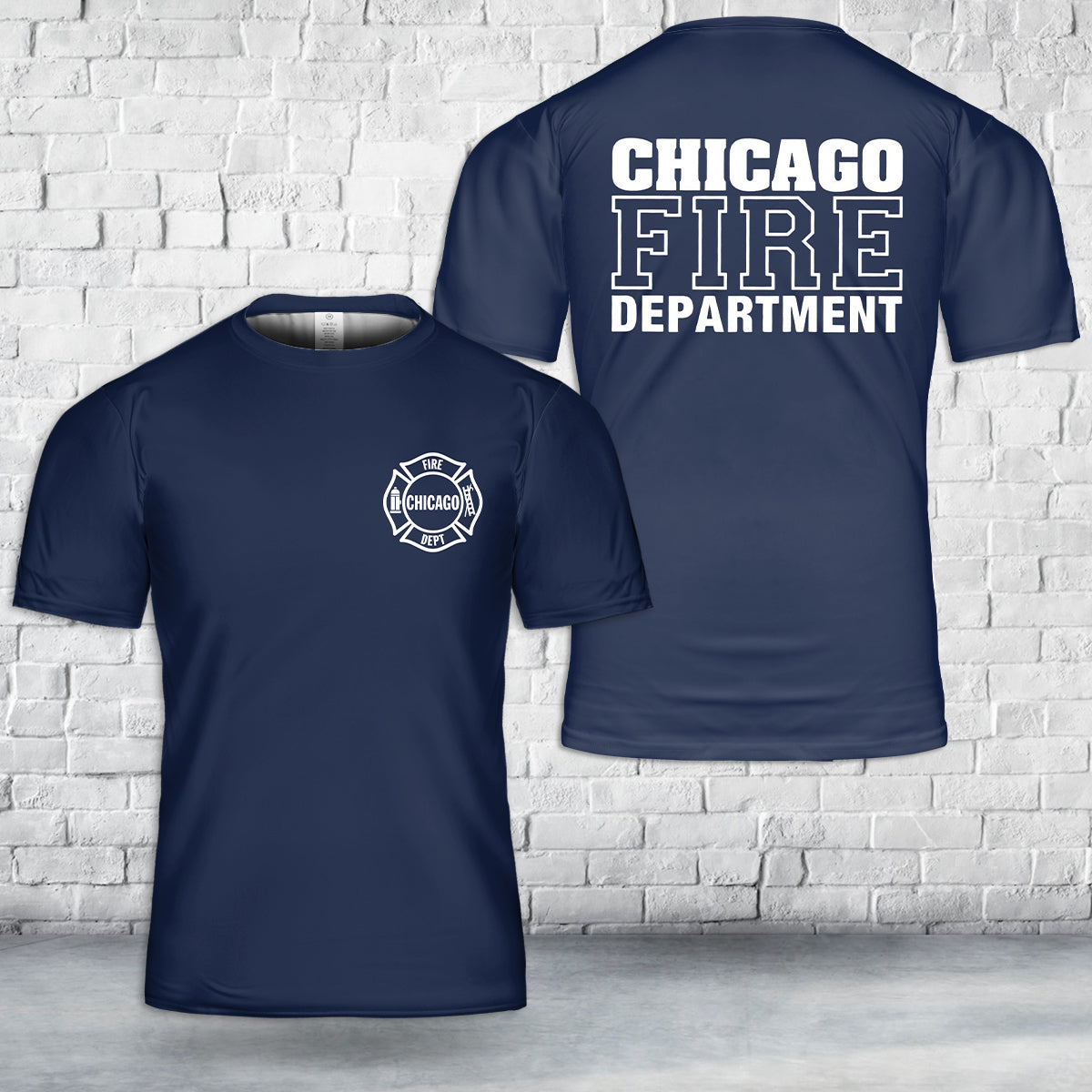 Chicago Fire Department T-Shirt 3D L